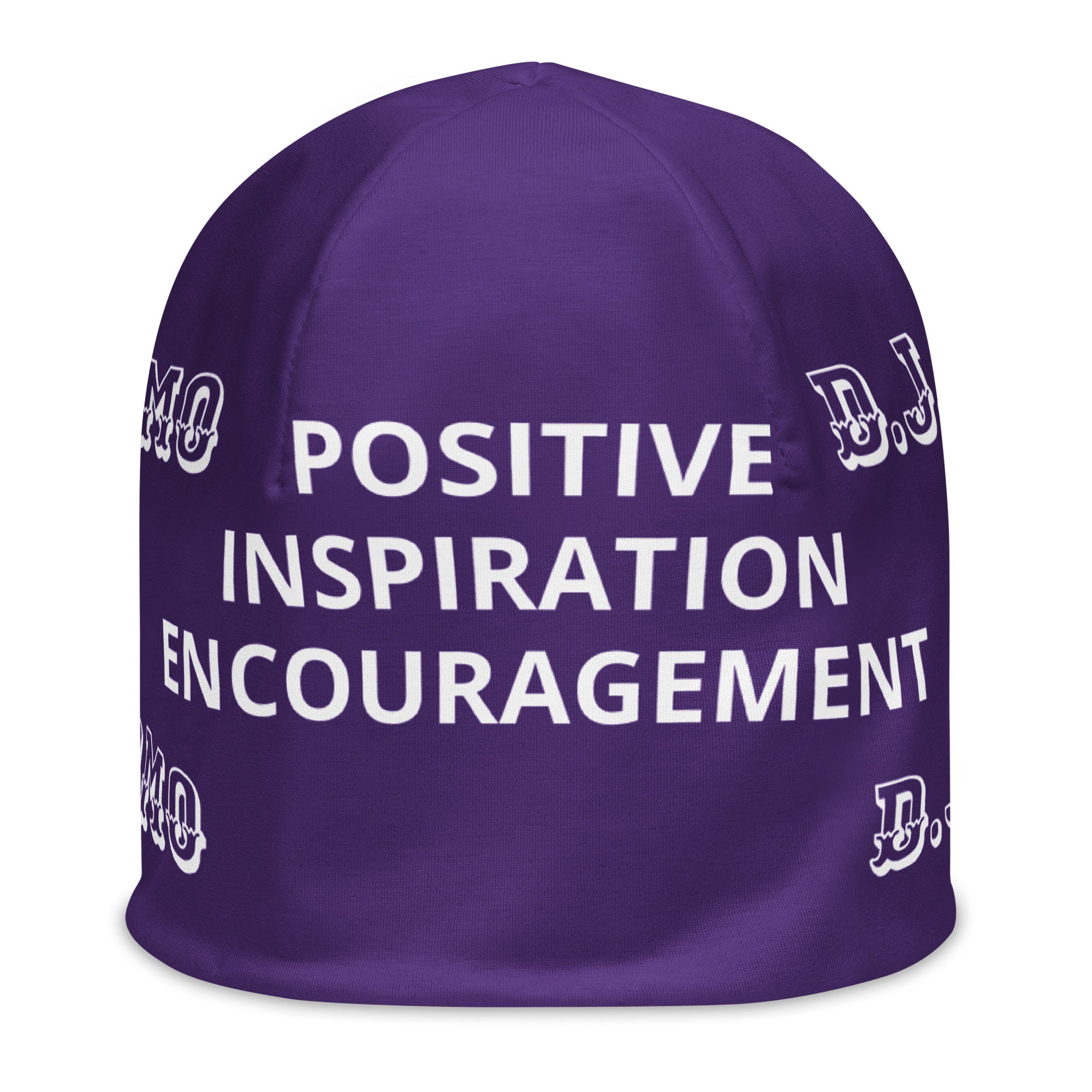 "PIE" Beanie Purple/White