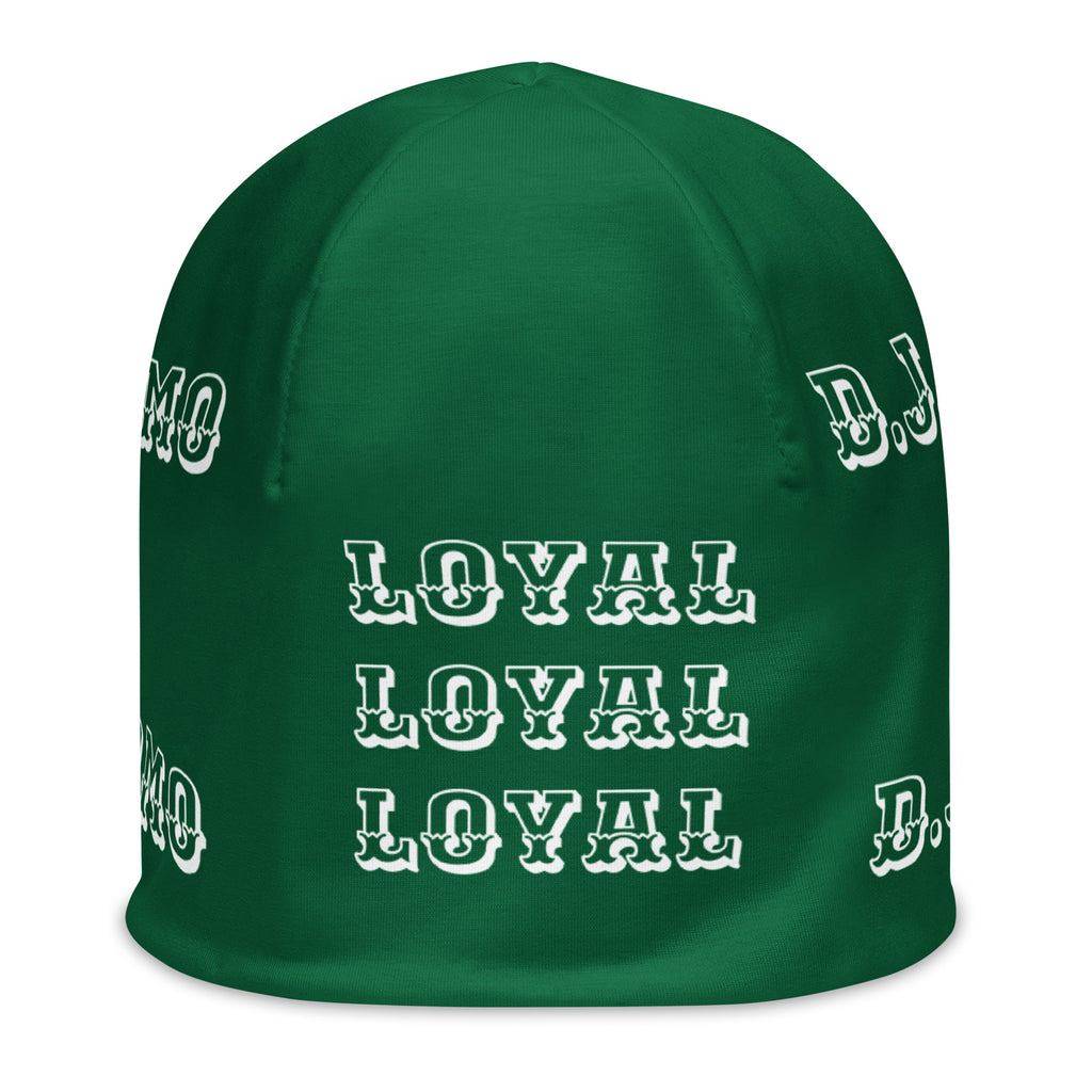 "LOYAL" Beanie Green/White
