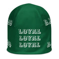 "LOYAL" Beanie Green/White