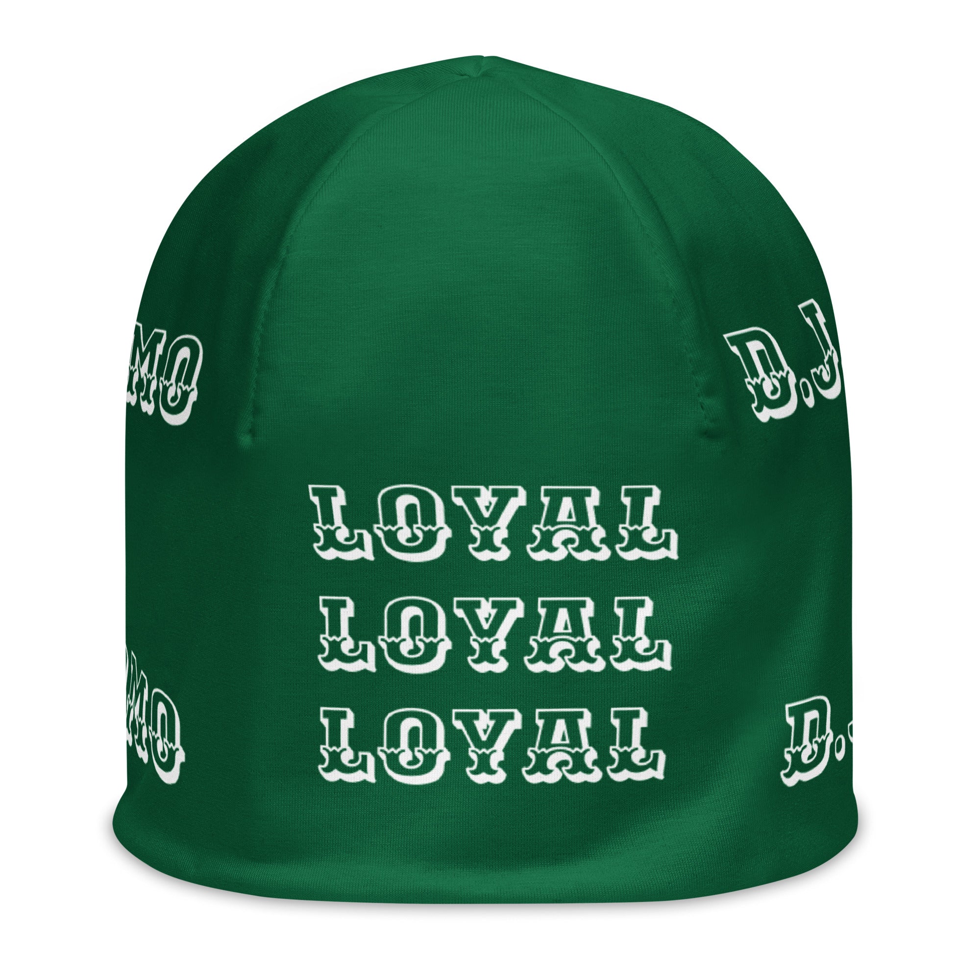 "LOYAL" Beanie Green/White