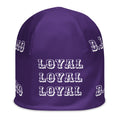 "LOYAL" Beanie Purple/White