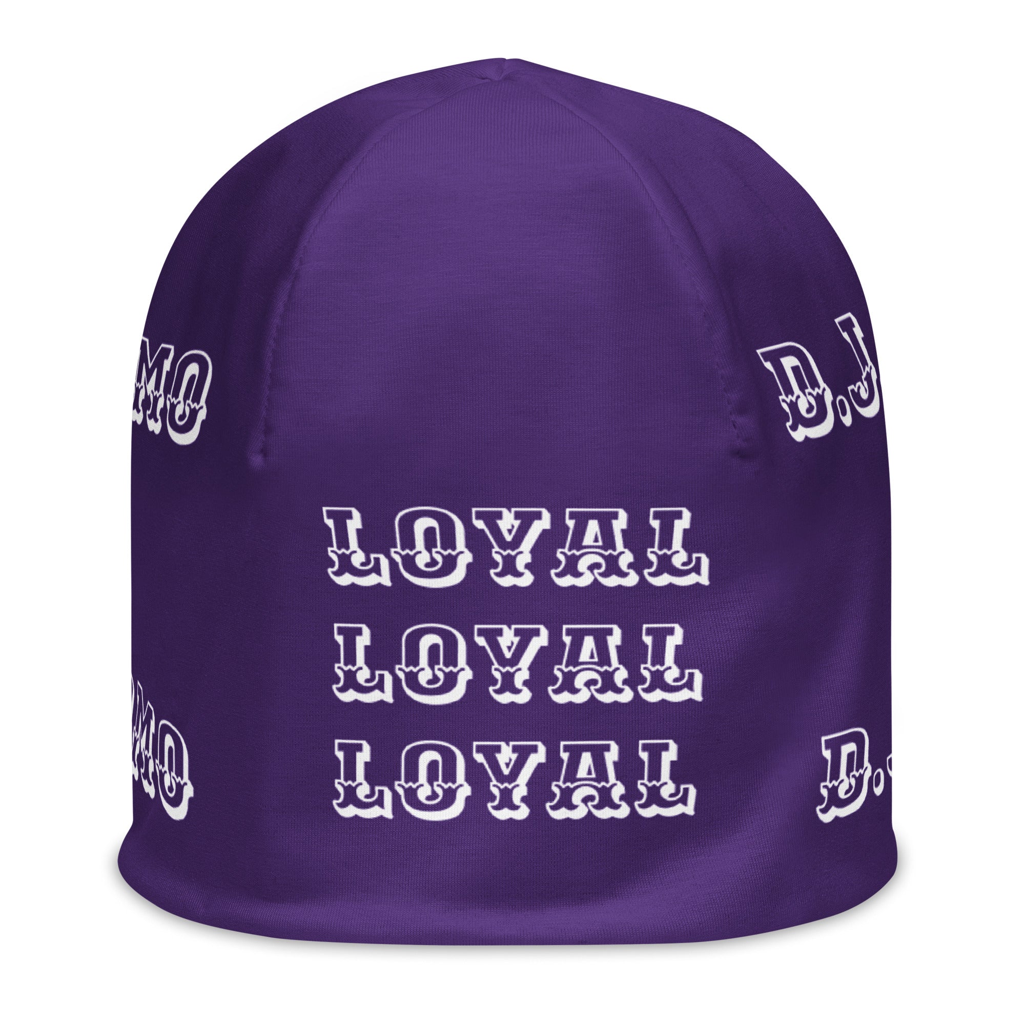 "LOYAL" Beanie Purple/White