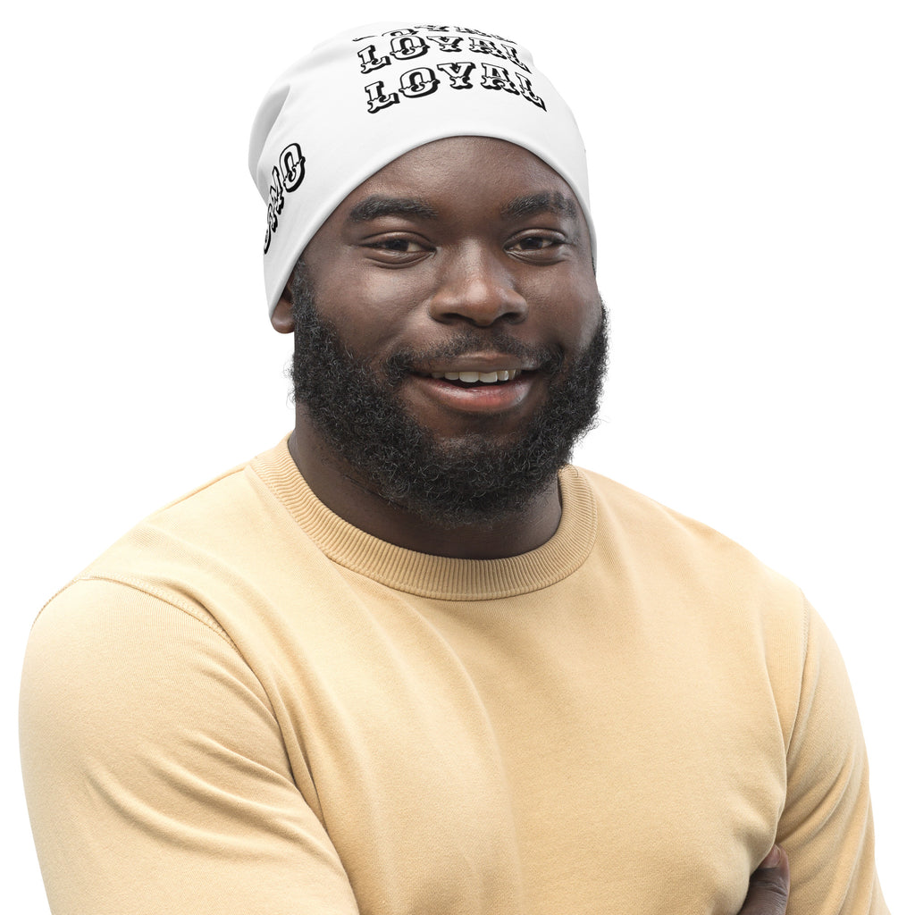 "LOYAL" Beanie White/Black