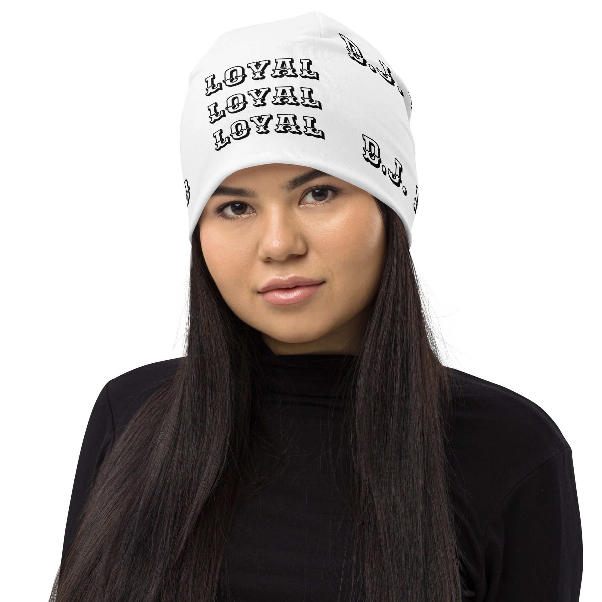 "LOYAL" Beanie White/Black