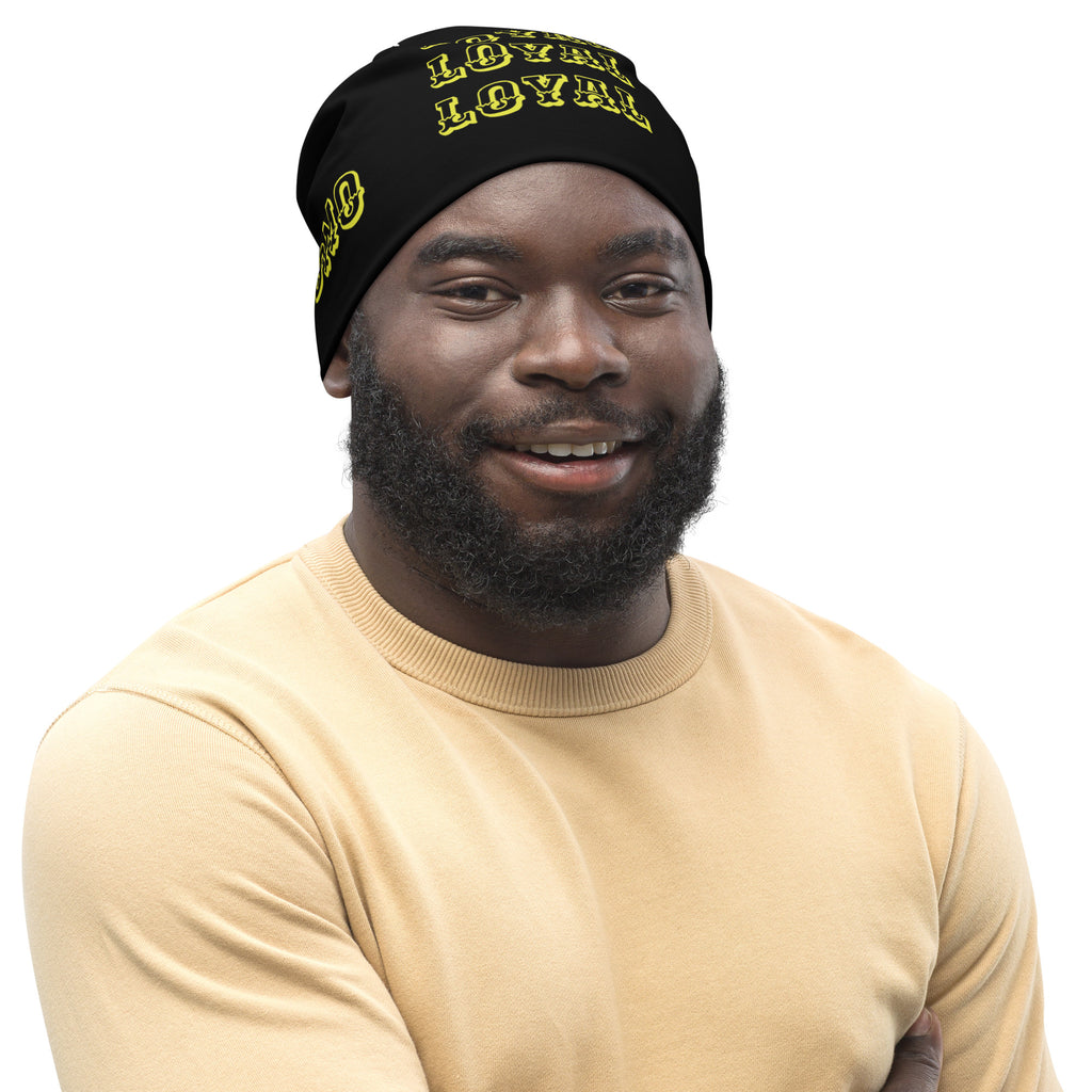 "LOYAL" Beanie Black/Yellow