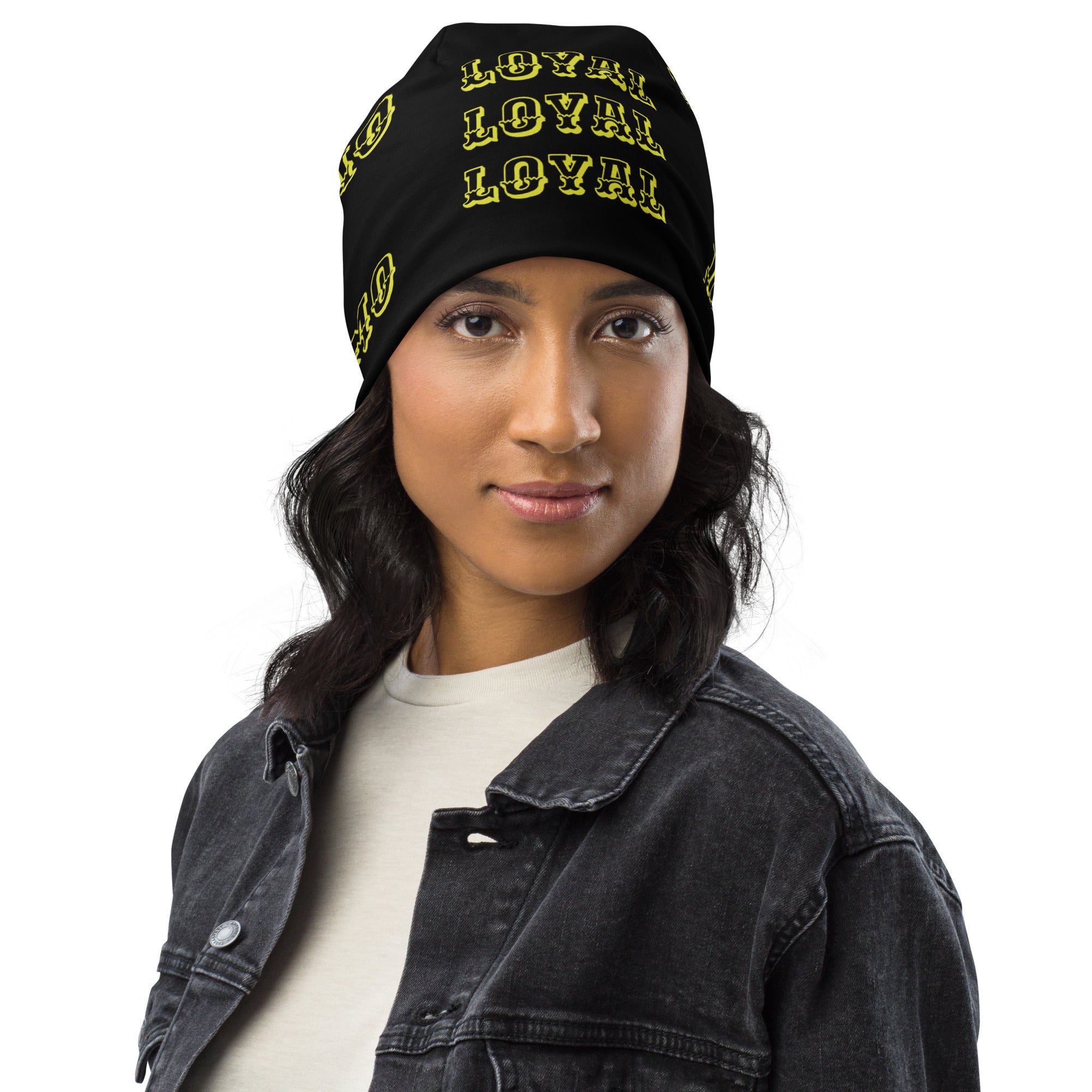 "LOYAL" Beanie Black/Yellow