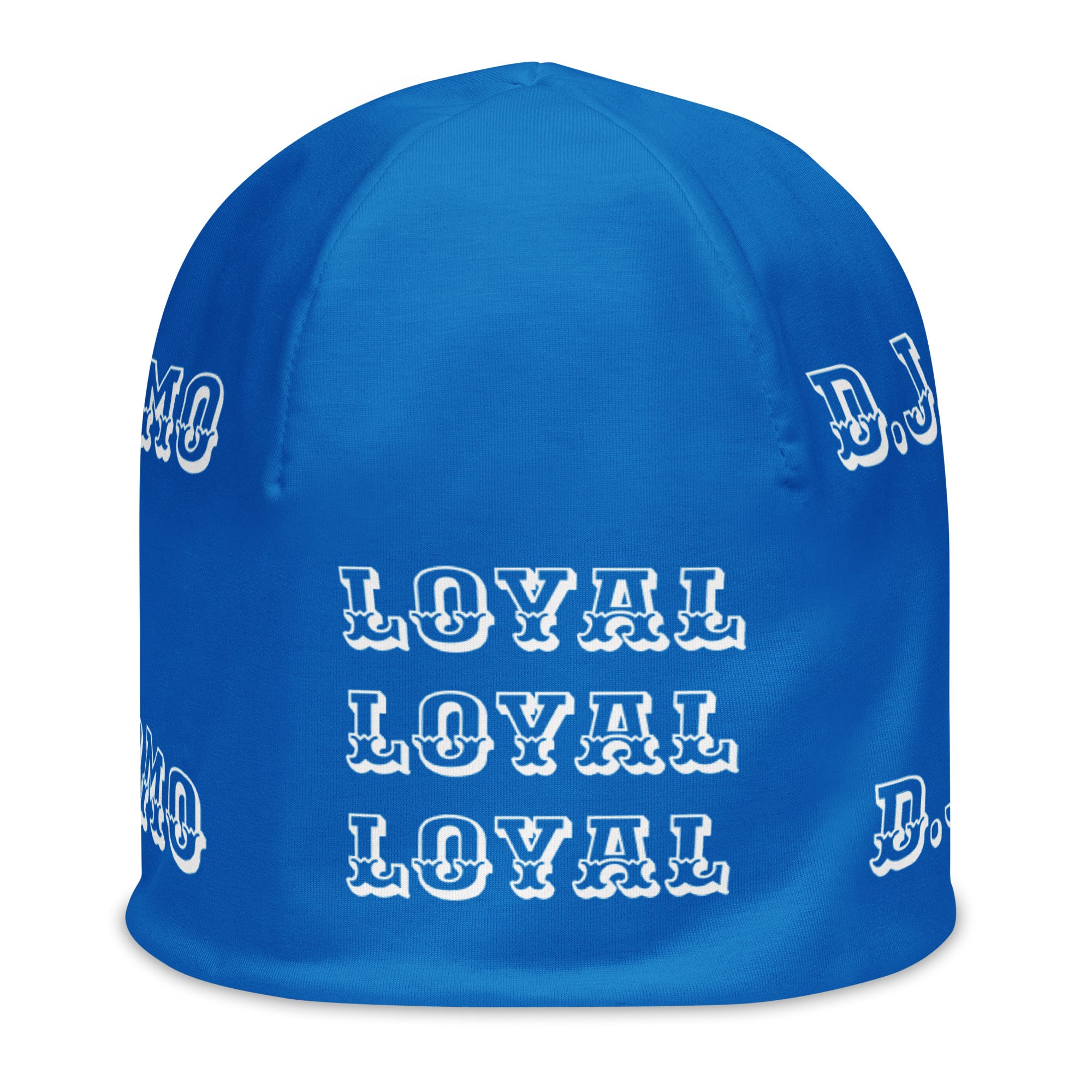 "LOYAL" Beanie Light Blue/White