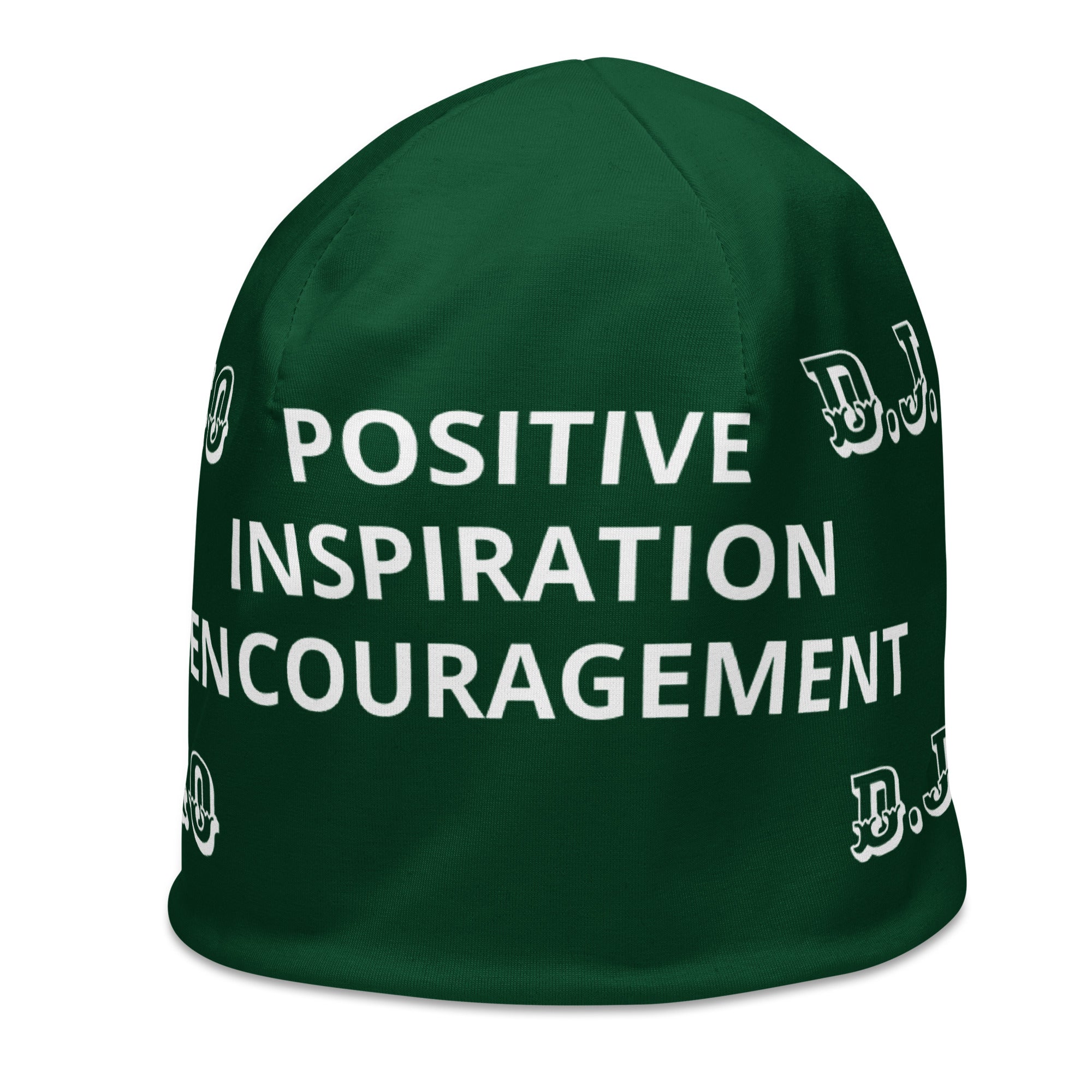 "PIE" Beanie Green/White