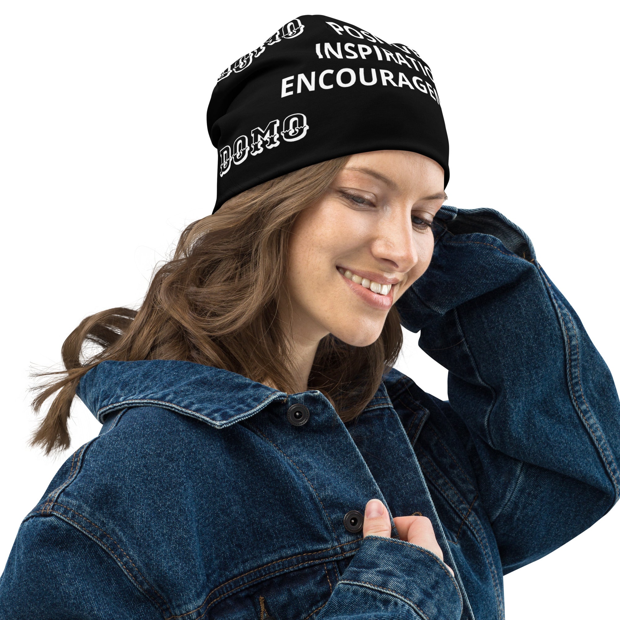 "PIE" Beanie Black/White