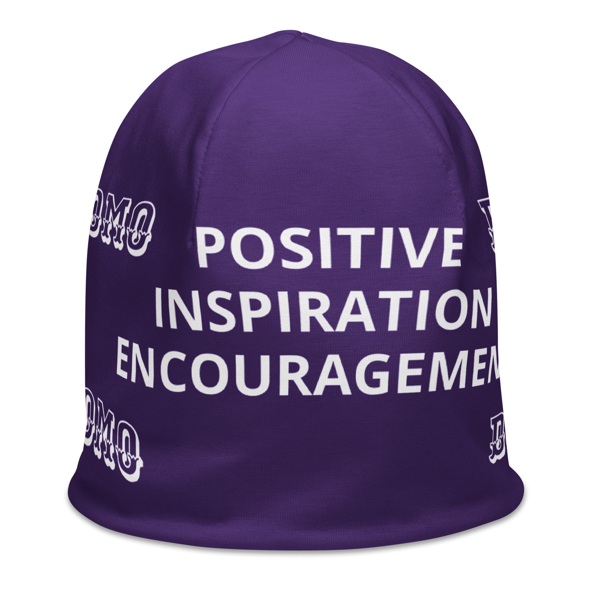 "PIE" Beanie Purple/White