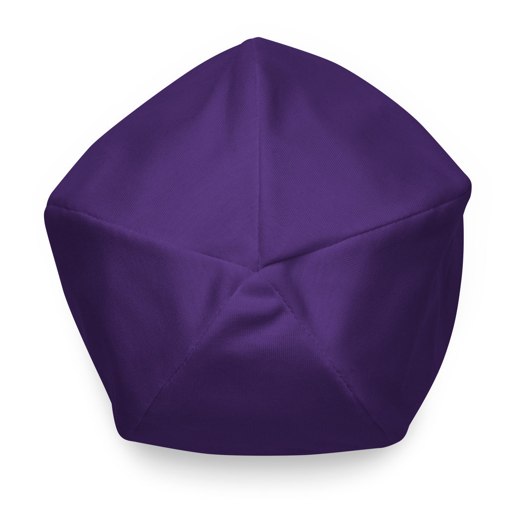 "PIE" Beanie Purple/White