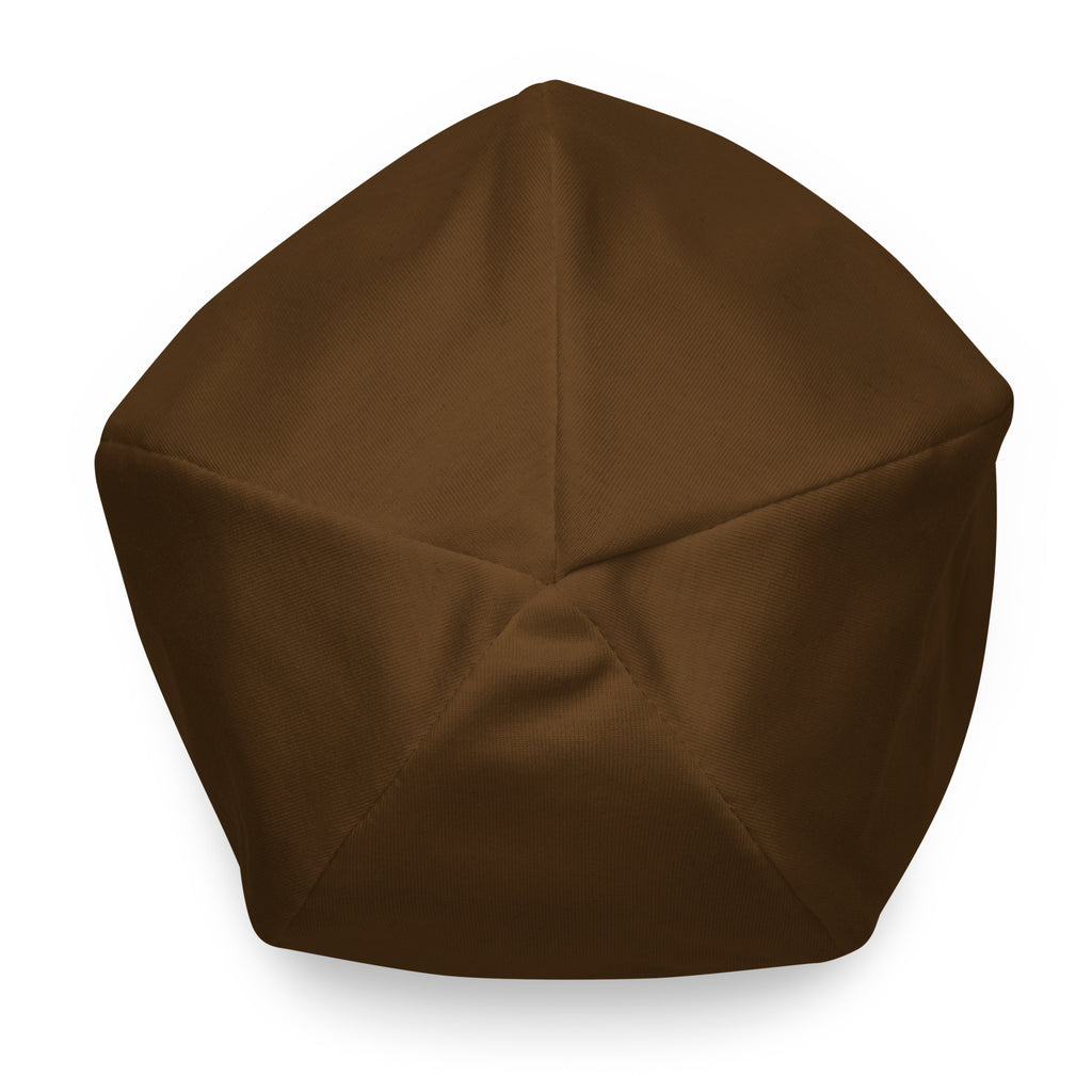 "LOYAL" Beanie Brown/White
