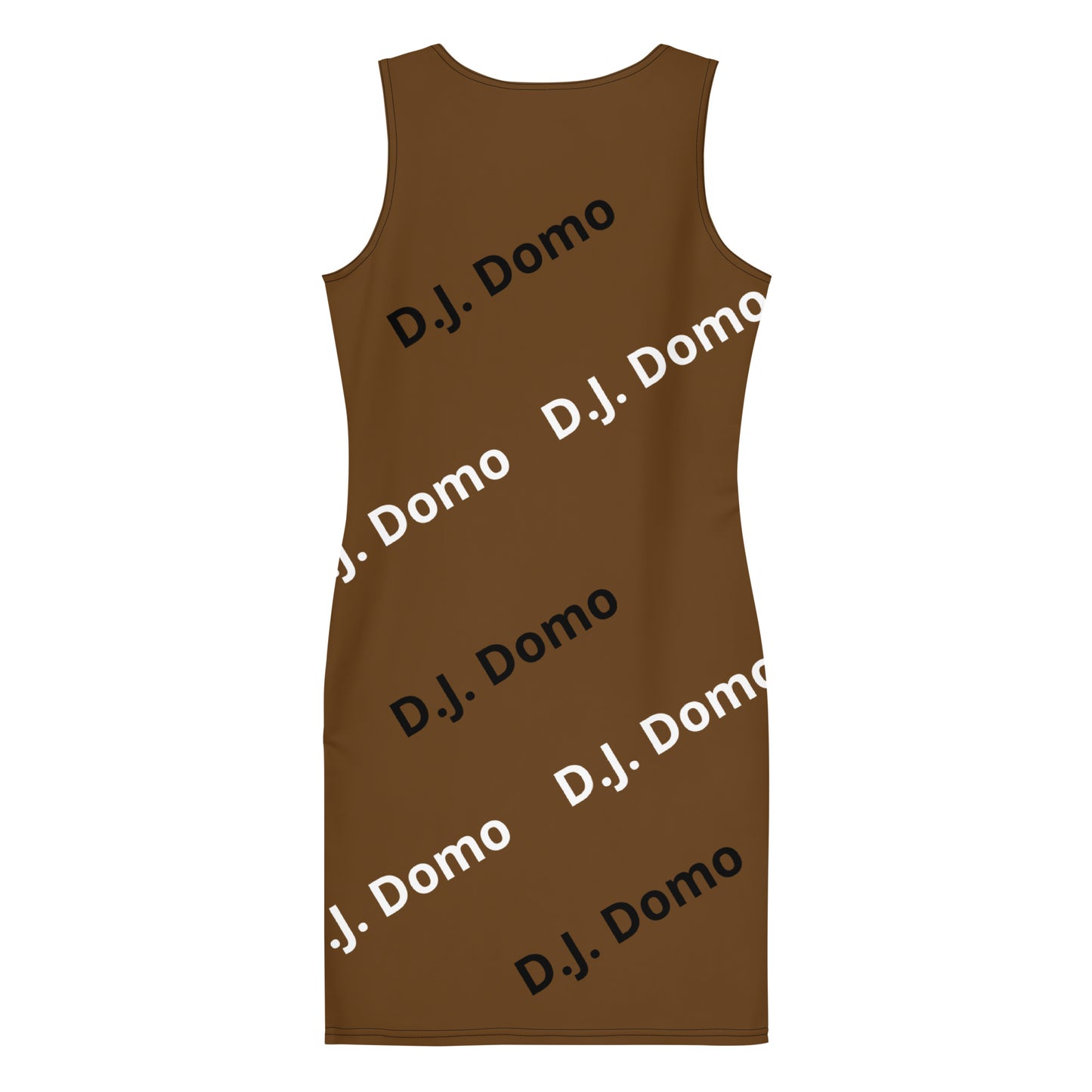 D.J. Domo "Classic" Bodycon dress Brown/White/Black
