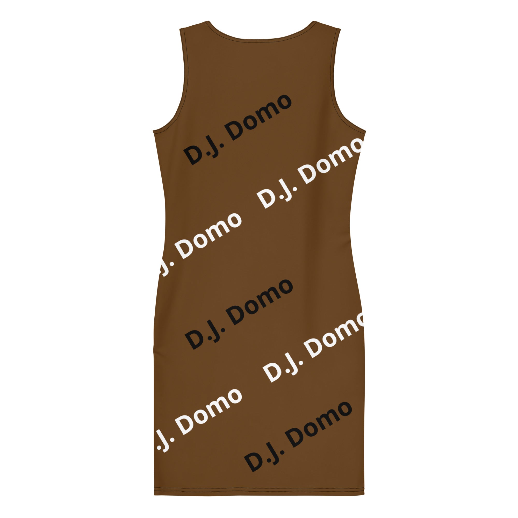 D.J. Domo "Classic" Bodycon dress Brown/White/Black