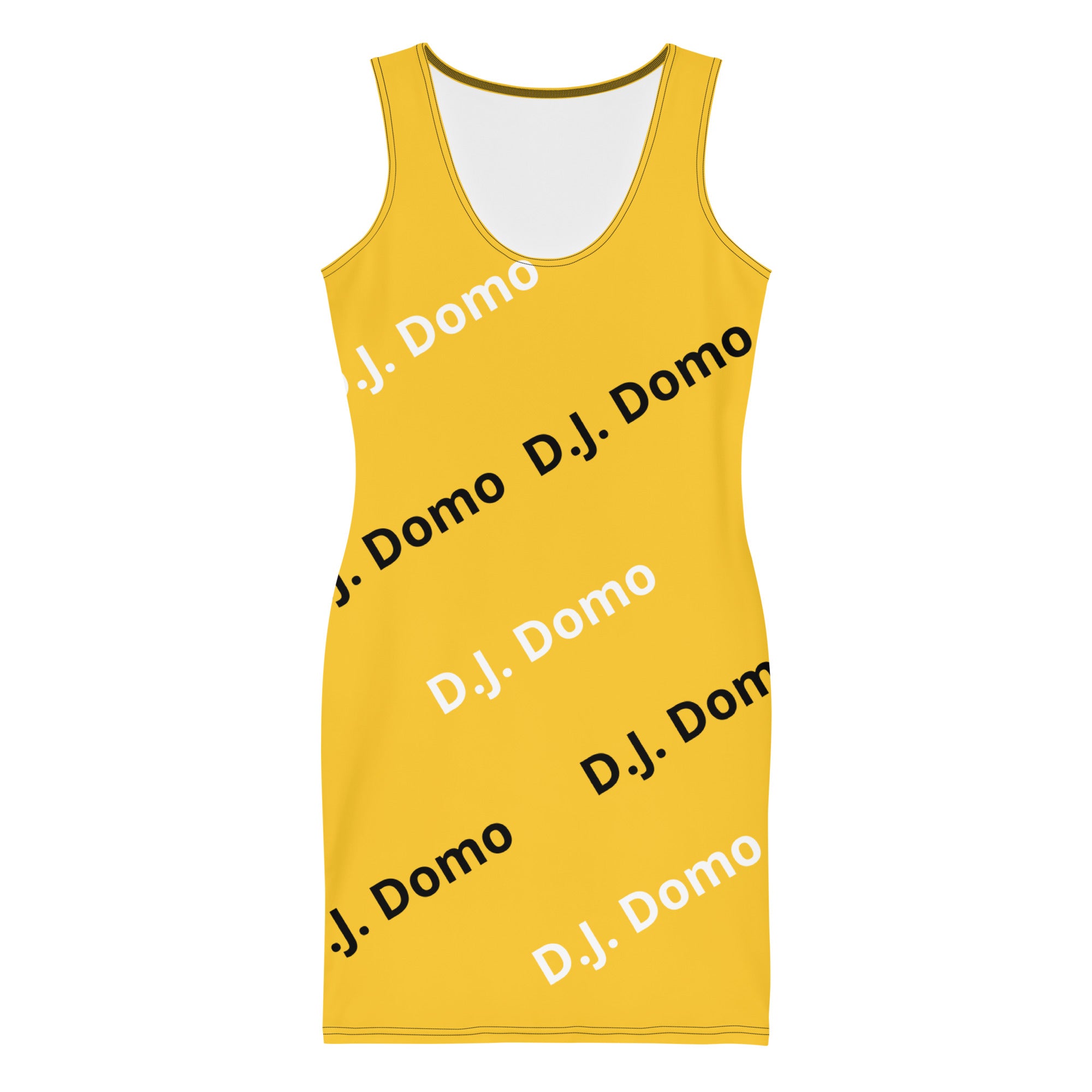 D.J. Domo "Classic" Bodycon Dress Gold/White/Black