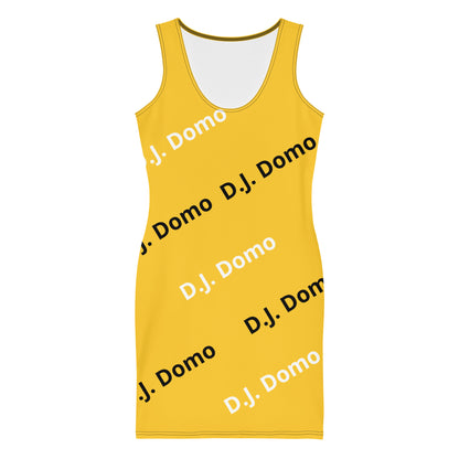 D.J. Domo "Classic" Bodycon Dress Gold/White/Black
