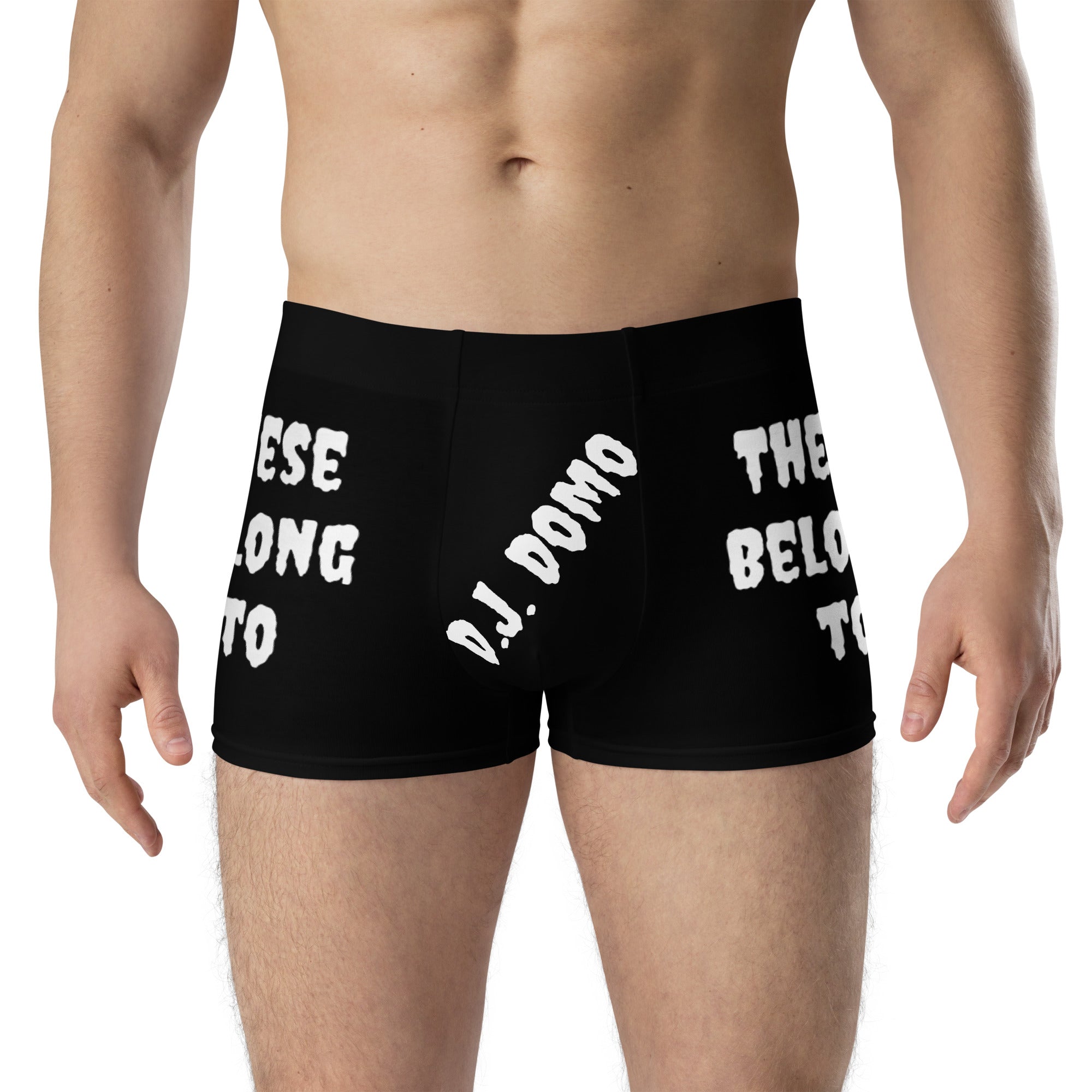 "These Belong To" Boxer Briefs Black/White