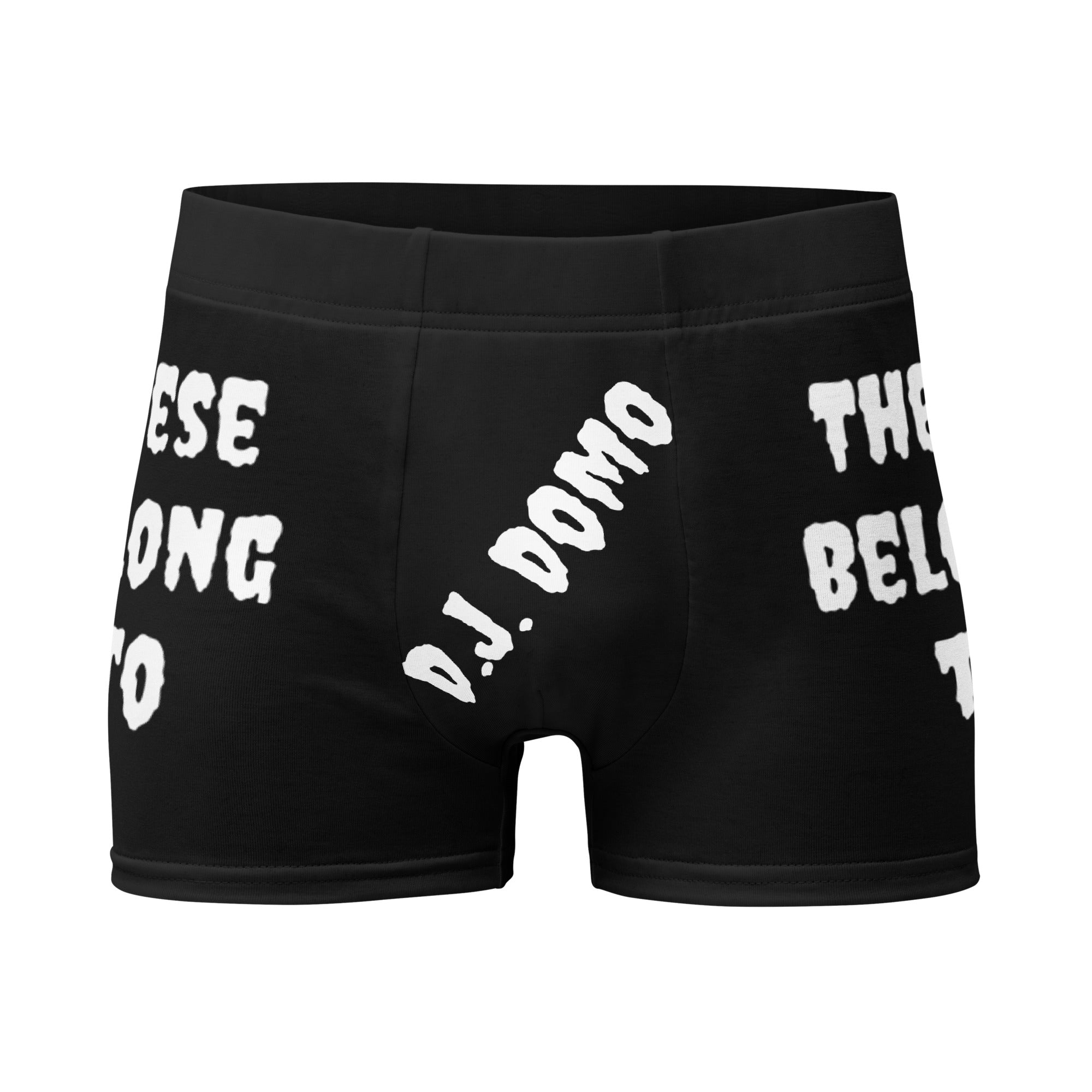 "These Belong To" Boxer Briefs Black/White