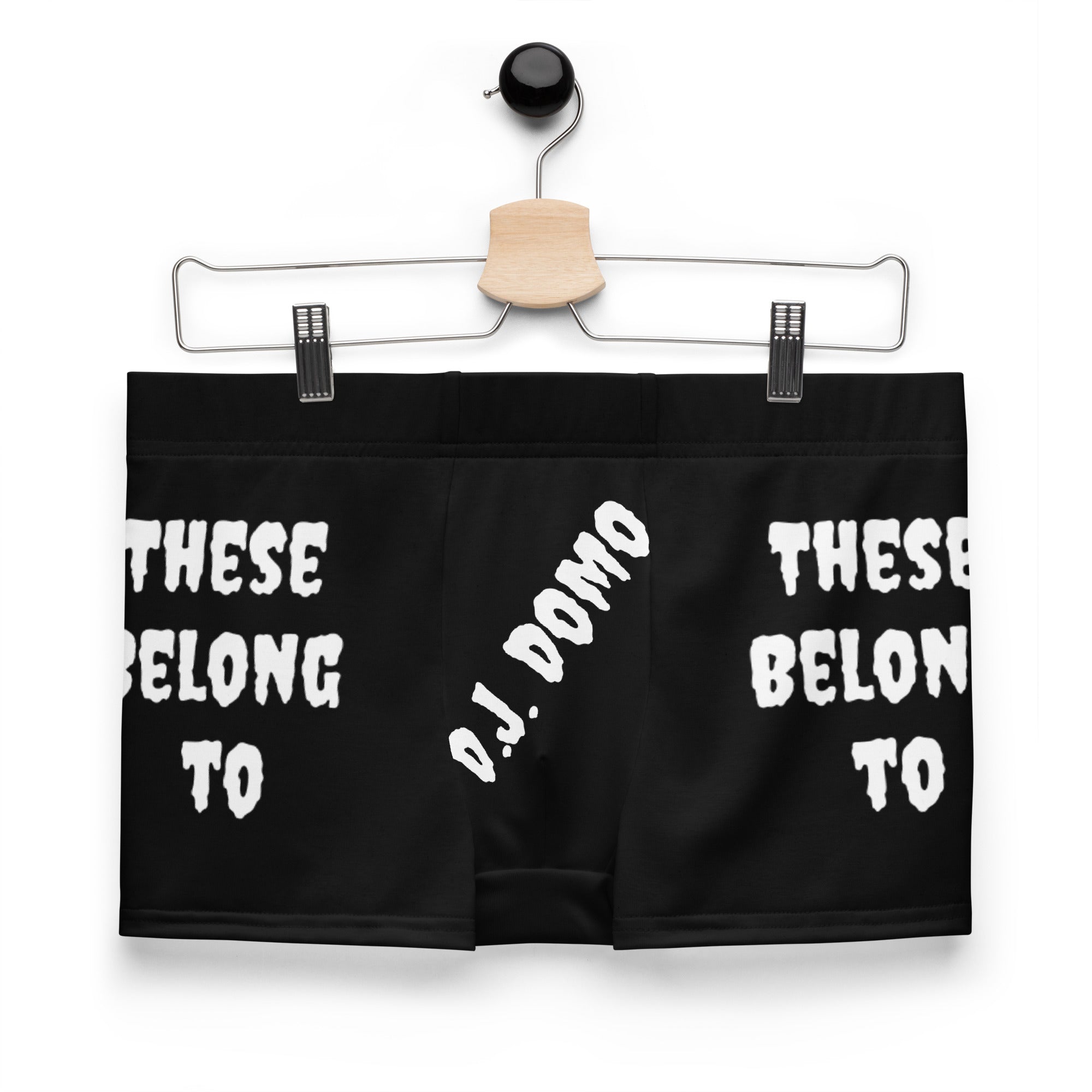 "These Belong To" Boxer Briefs Black/White