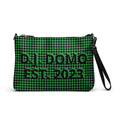 D.J. Domo "Checkered" Green/Black Crossbody Bag