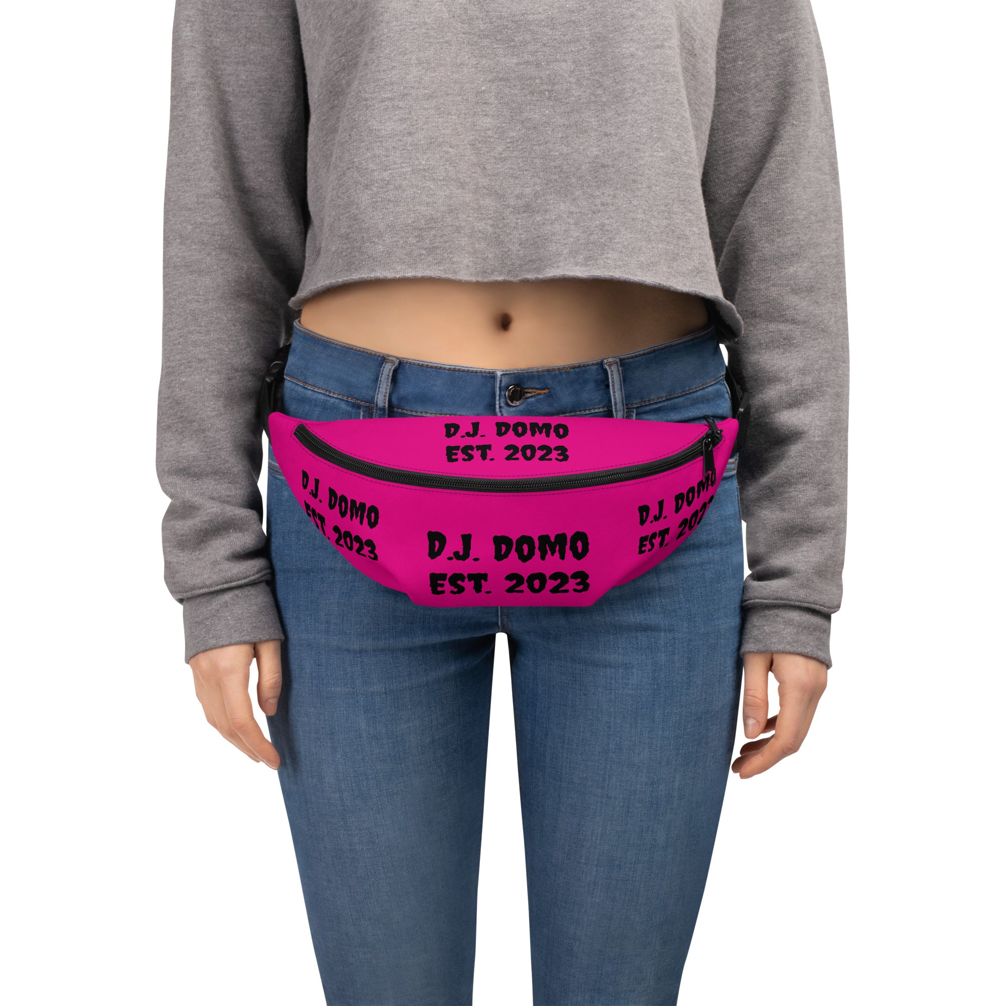 "Est" Fanny Pack Pink/Black