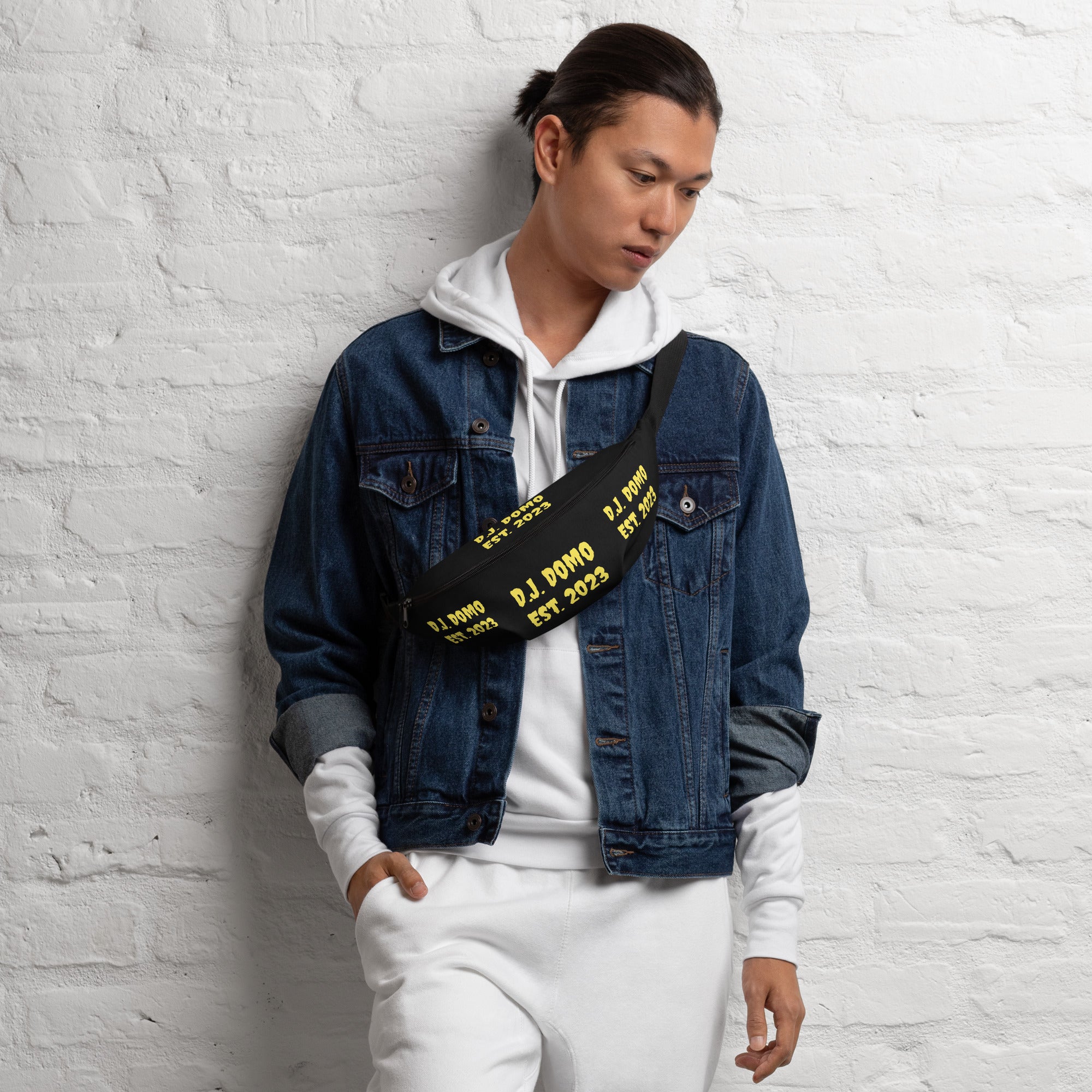"Est" Fanny Pack Black/Yellow