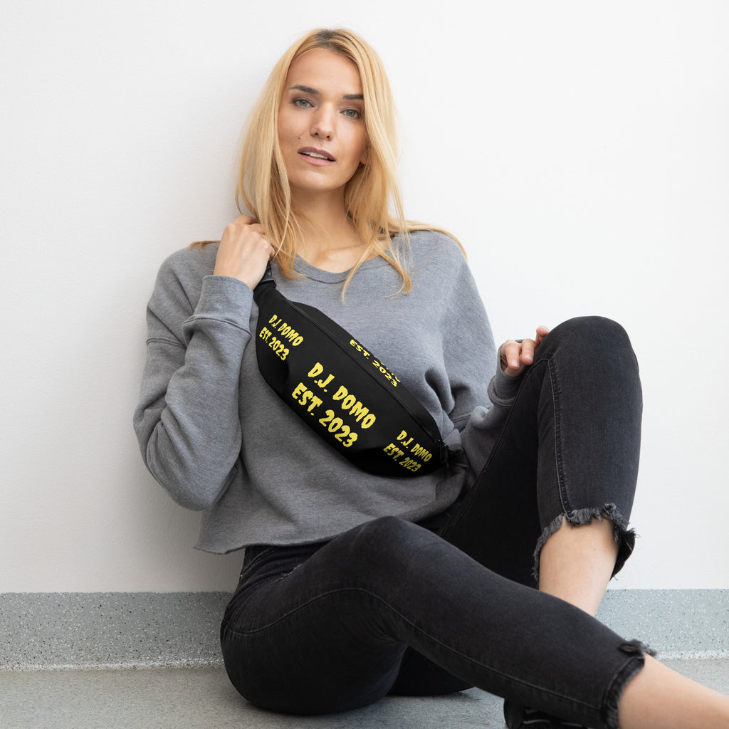 "Est" Fanny Pack Black/Yellow