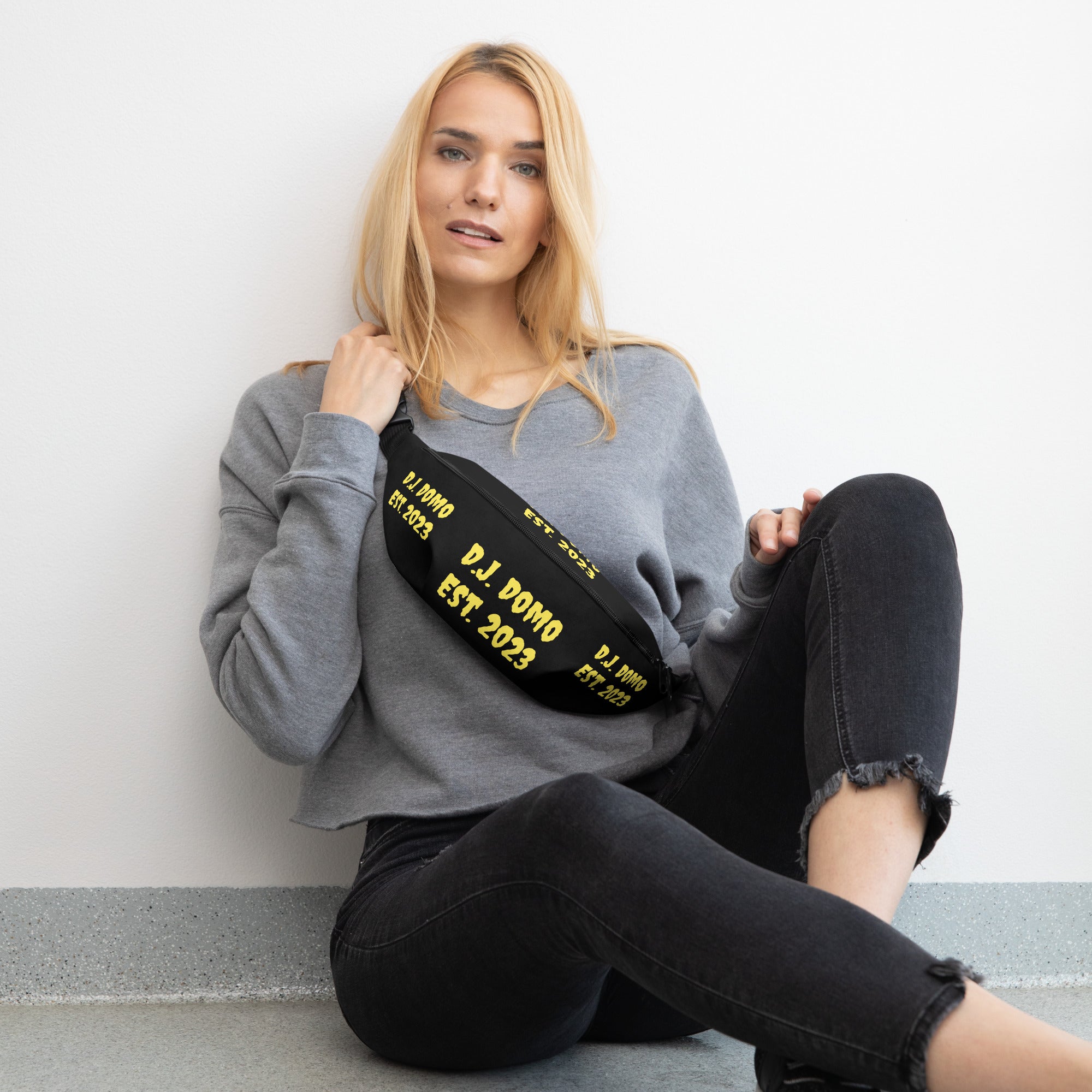"Est" Fanny Pack Black/Yellow