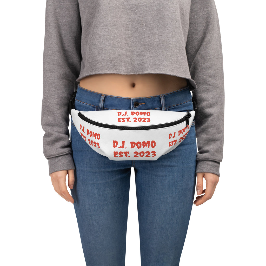 "Est" Fanny Pack White/Red