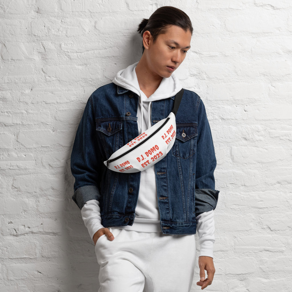 "Est" Fanny Pack White/Red