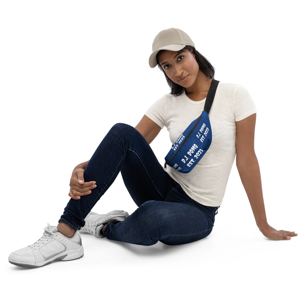 "Est" Fanny Pack Dark Blue/White