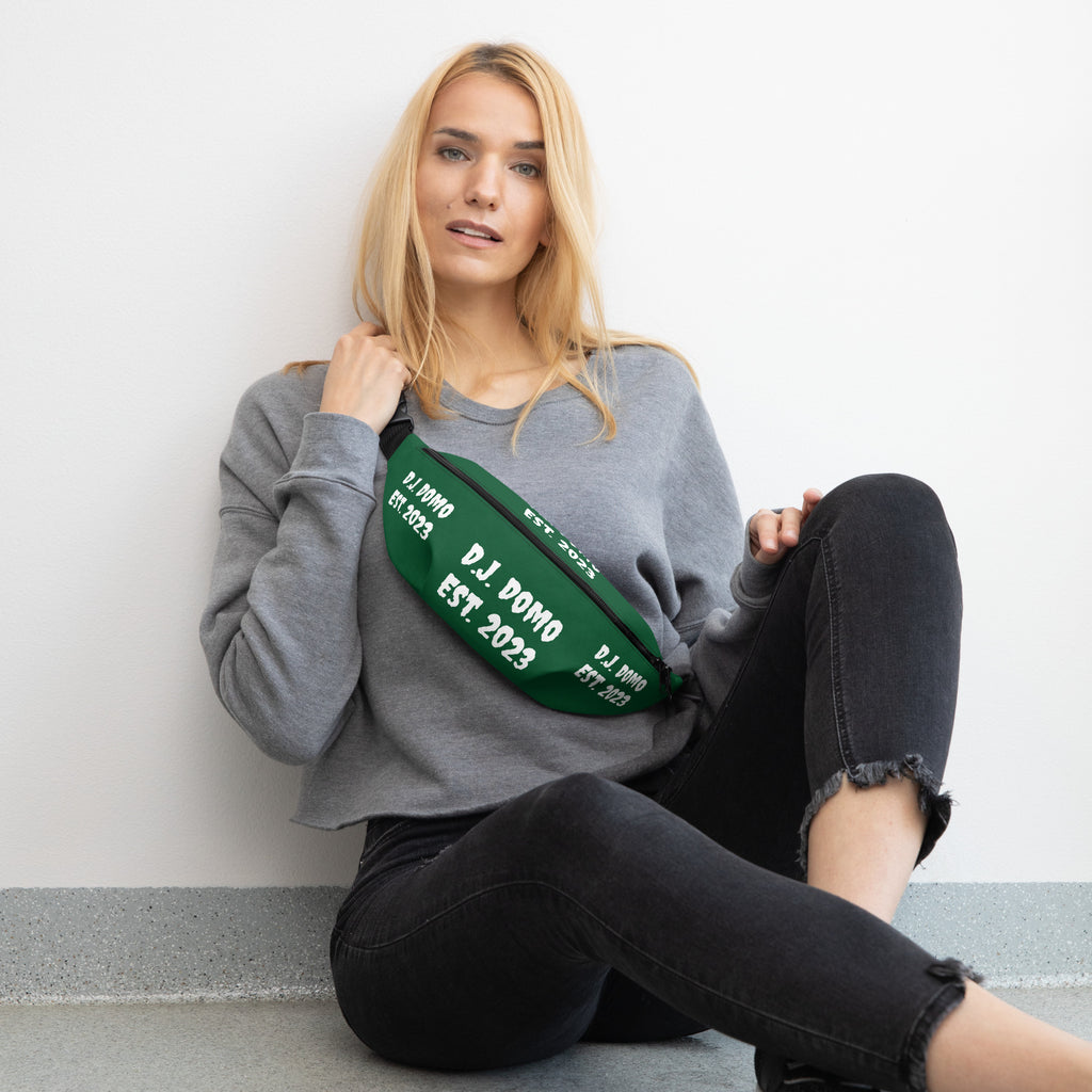 "Est" Fanny Pack Green/White