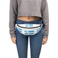 "Est" Fanny Pack White/Light Blue
