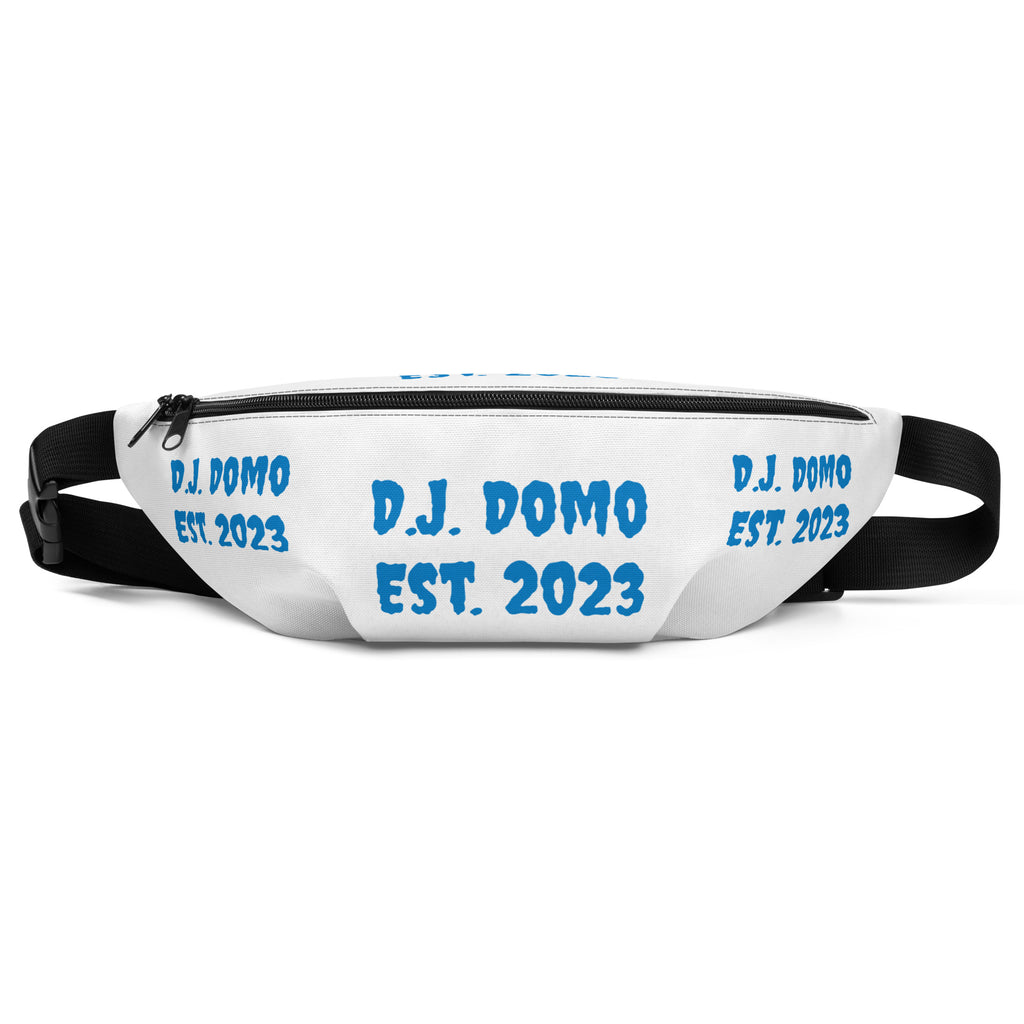 "Est" Fanny Pack White/Light Blue