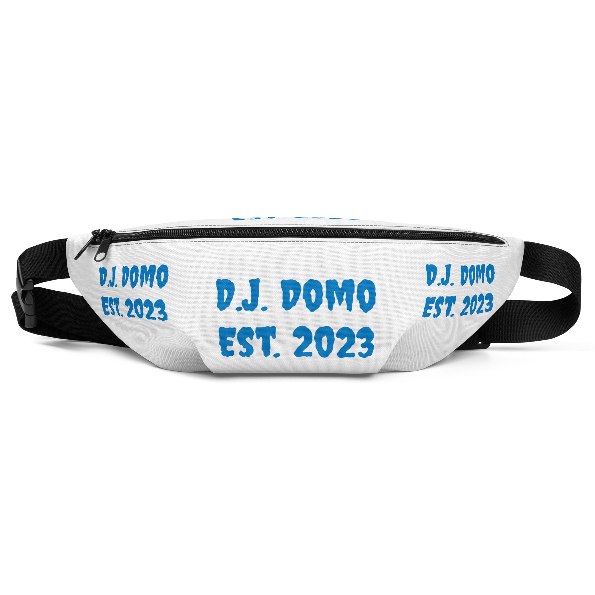 "Est" Fanny Pack White/Light Blue