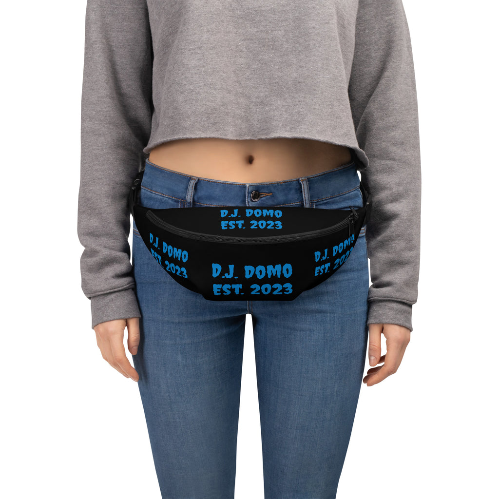 "Est" Fanny Pack Black/Light Blue