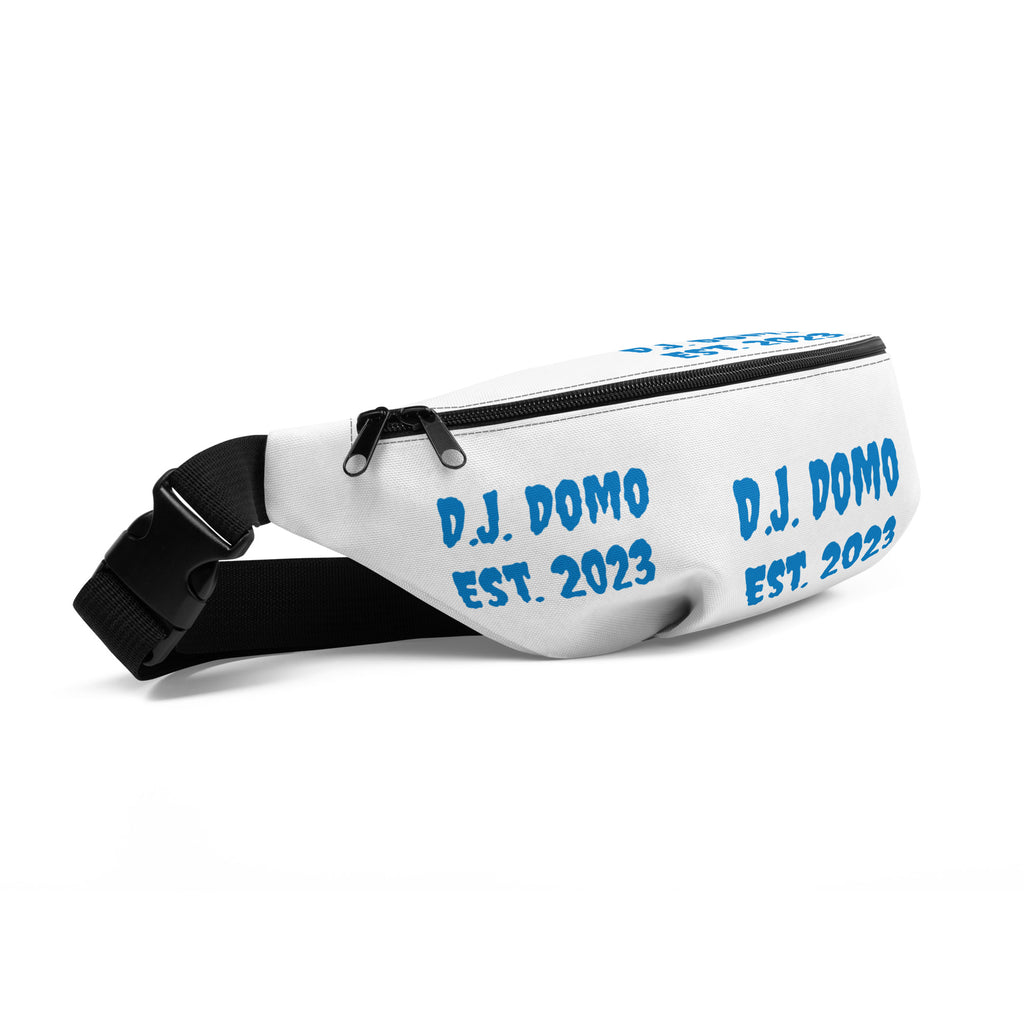 "Est" Fanny Pack White/Light Blue