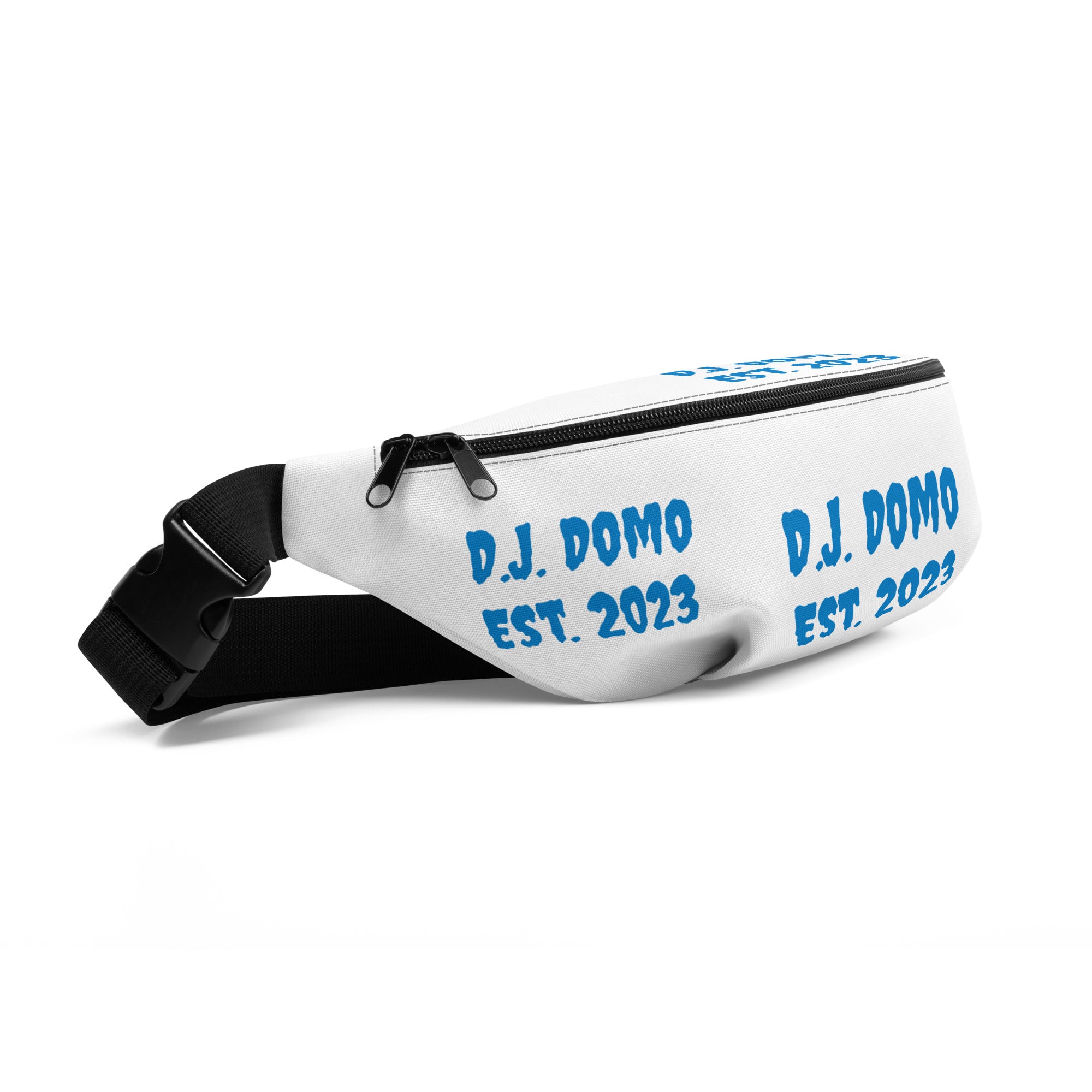 "Est" Fanny Pack White/Light Blue