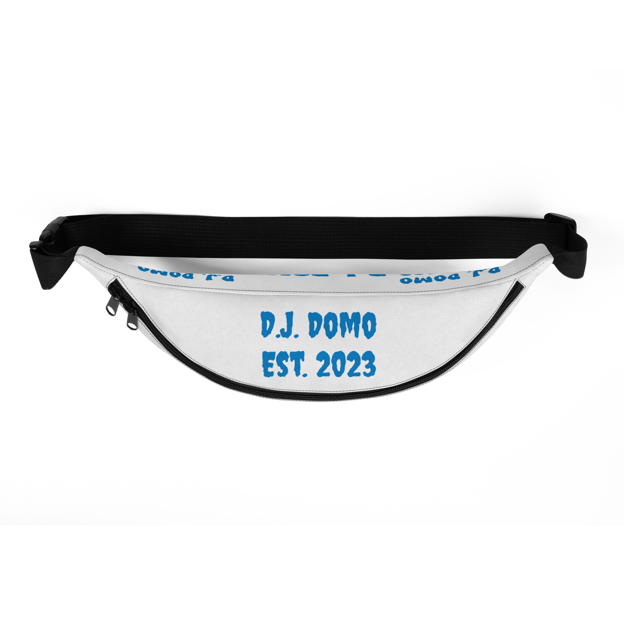 "Est" Fanny Pack White/Light Blue
