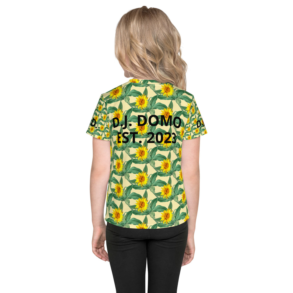 "Sunflower" Kids Crew Neck T-shirts