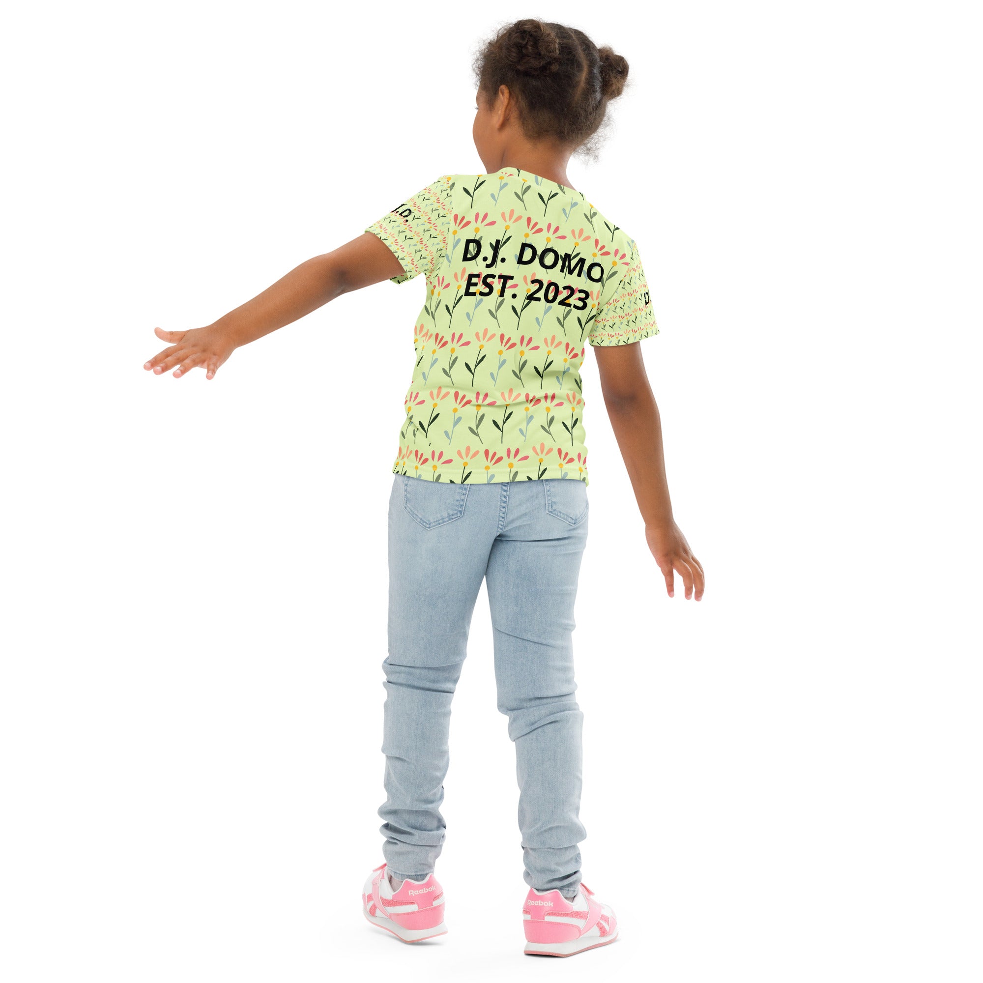 "Flowers" Kids Crew Neck T-shirts