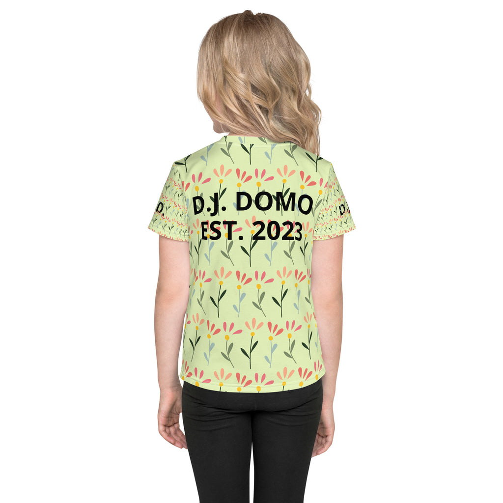 "Flowers" Kids Crew Neck T-shirts