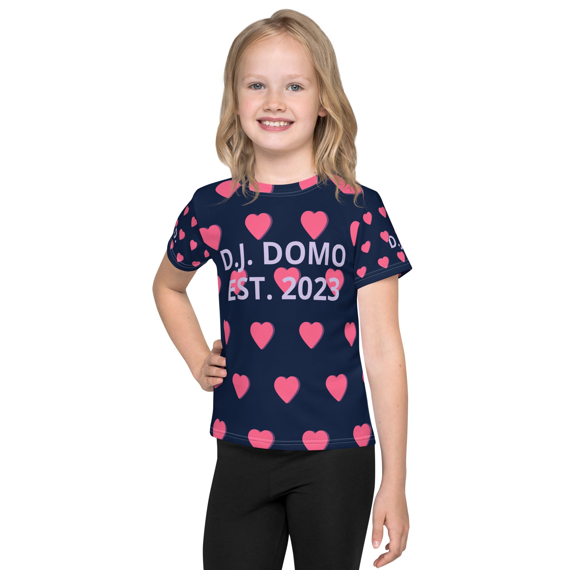 "Hearts" Kids Crew Neck T-shirts