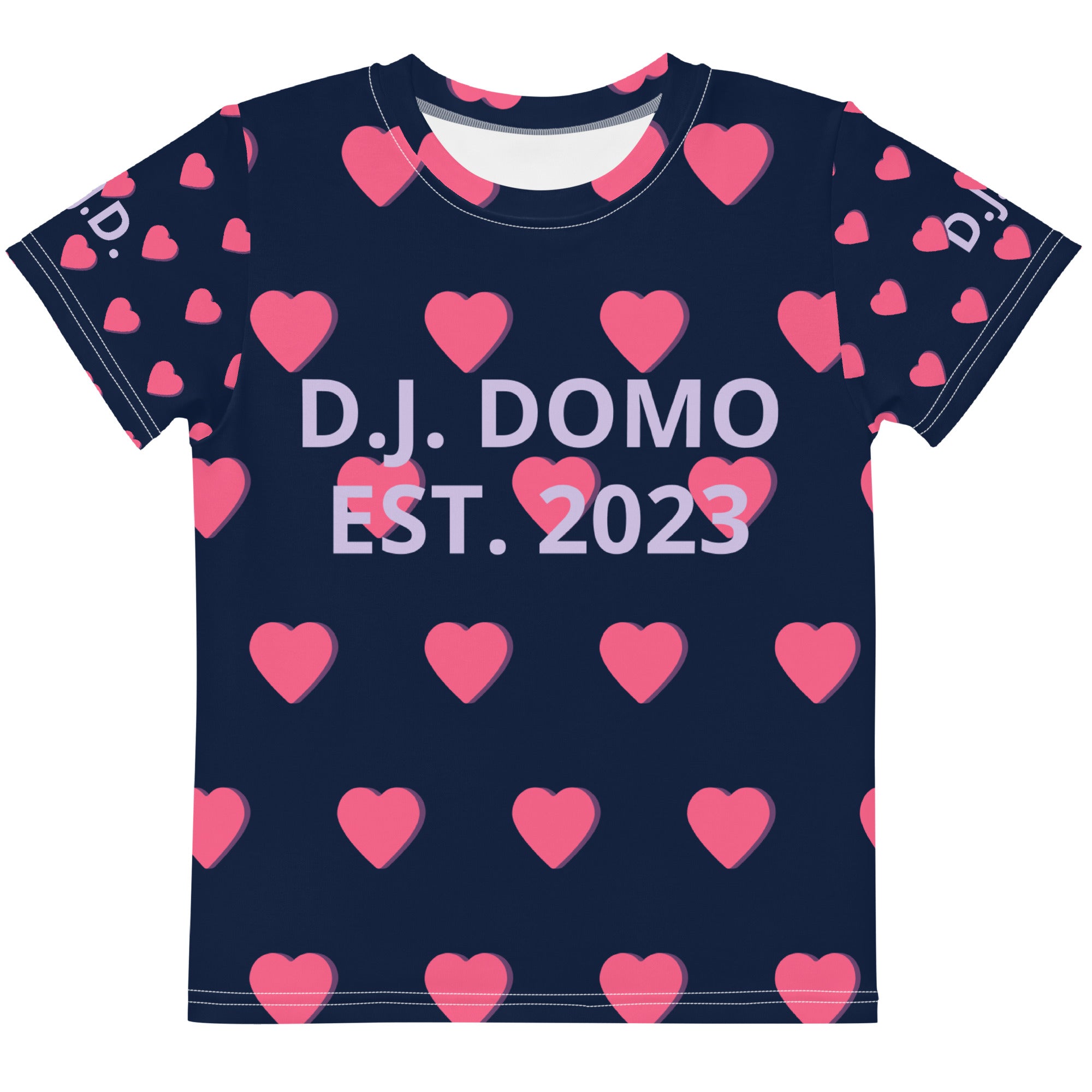 "Hearts" Kids Crew Neck T-shirts