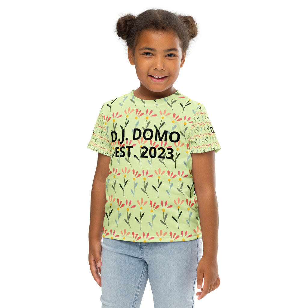 "Flowers" Kids Crew Neck T-shirts