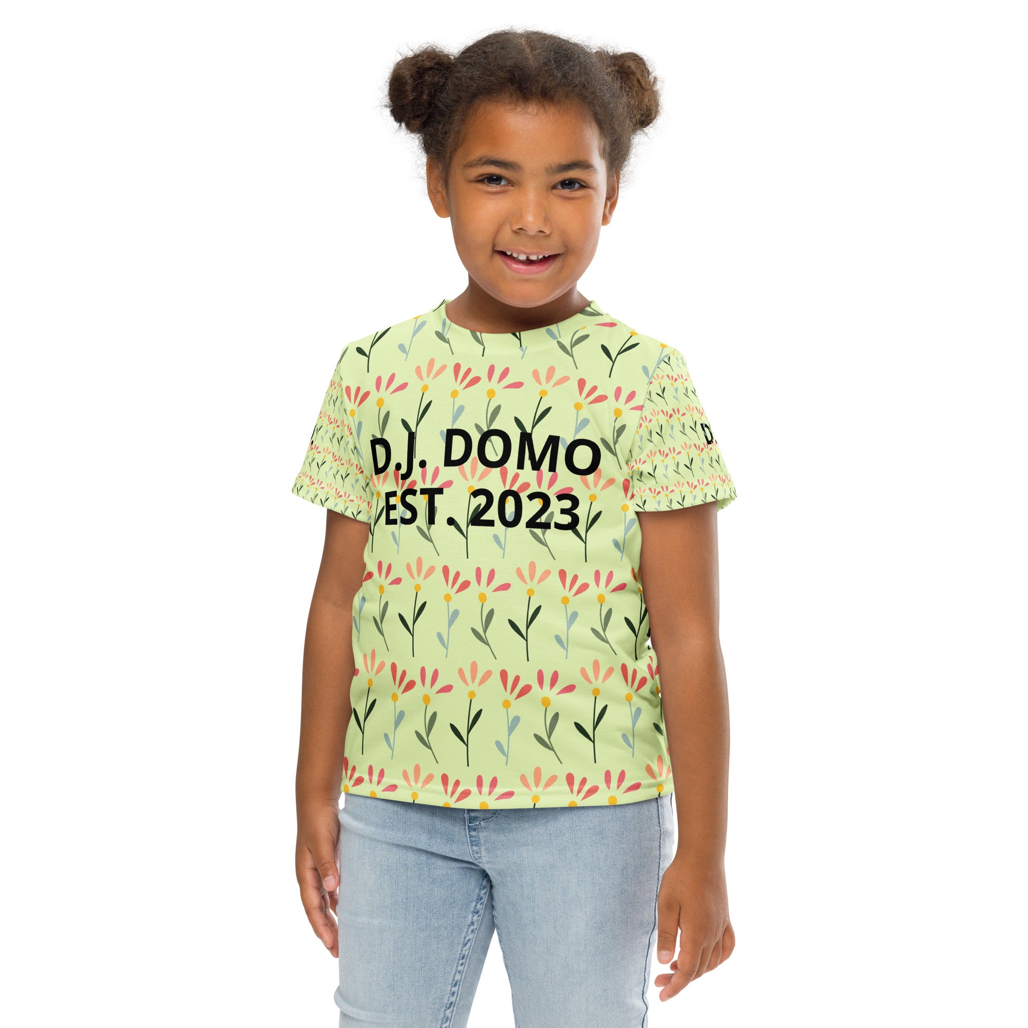 "Flowers" Kids Crew Neck T-shirts