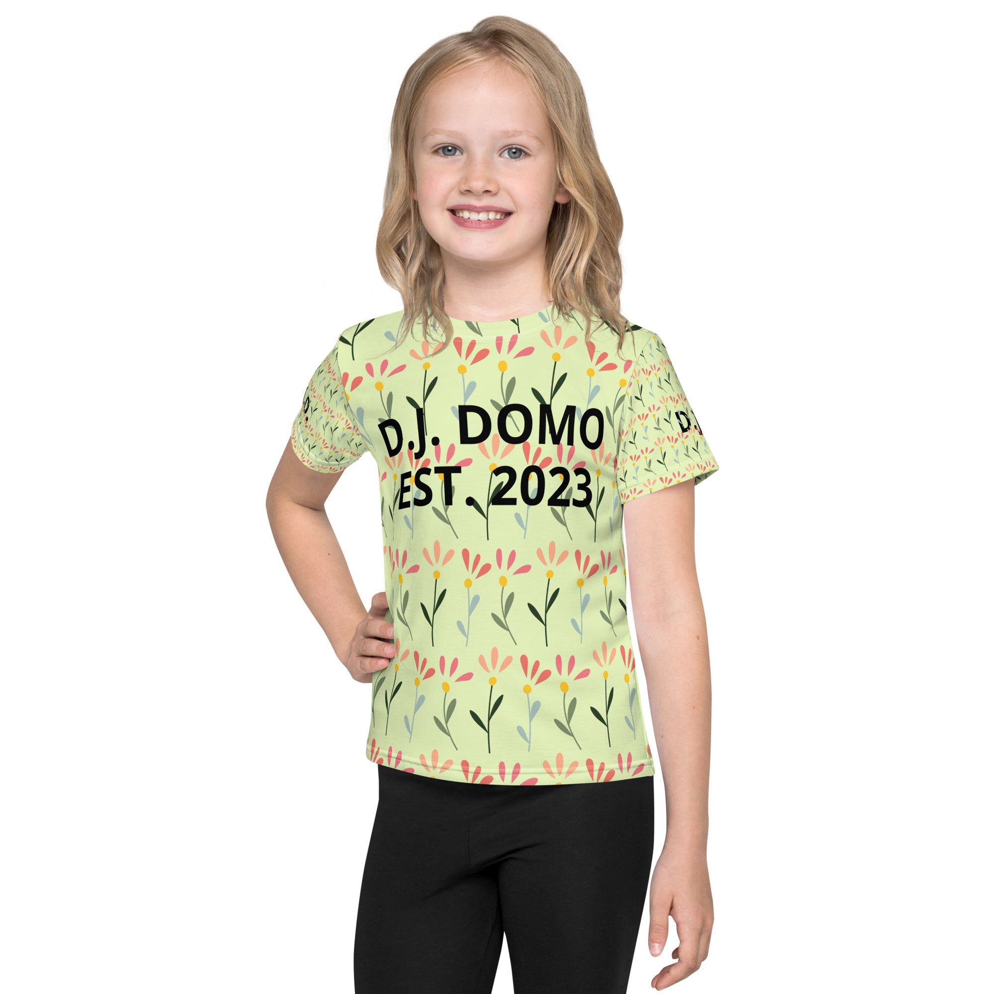 "Flowers" Kids Crew Neck T-shirts