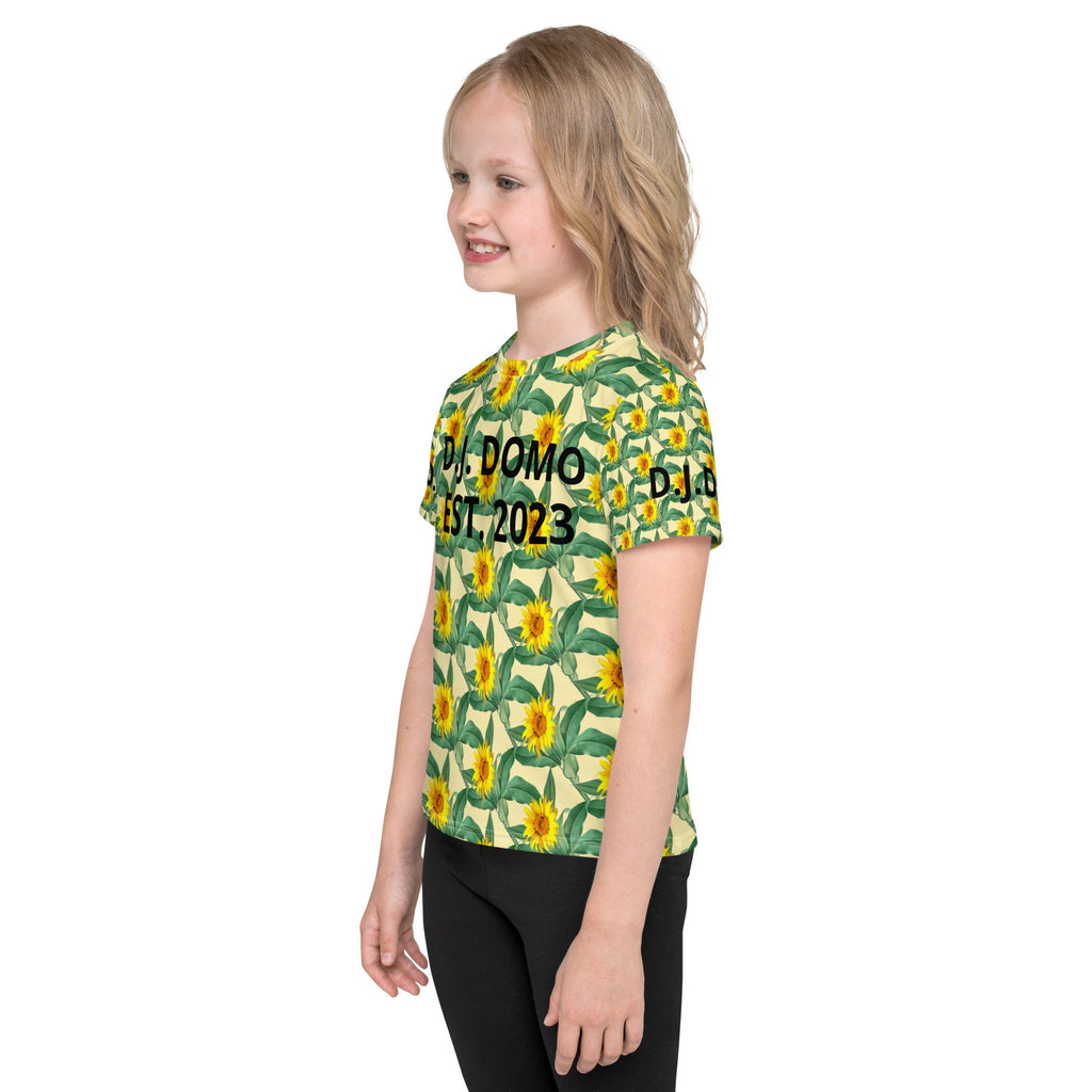"Sunflower" Kids Crew Neck T-shirts