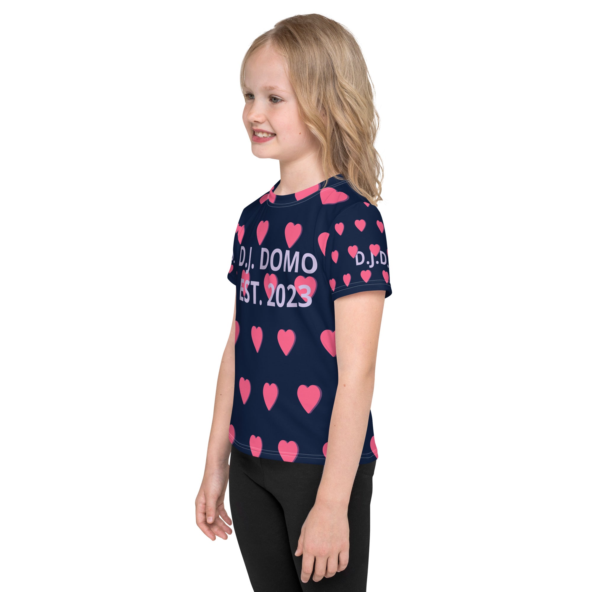 "Hearts" Kids Crew Neck T-shirts