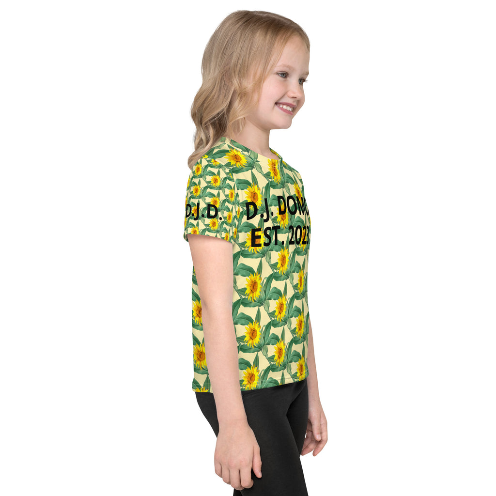 "Sunflower" Kids Crew Neck T-shirts